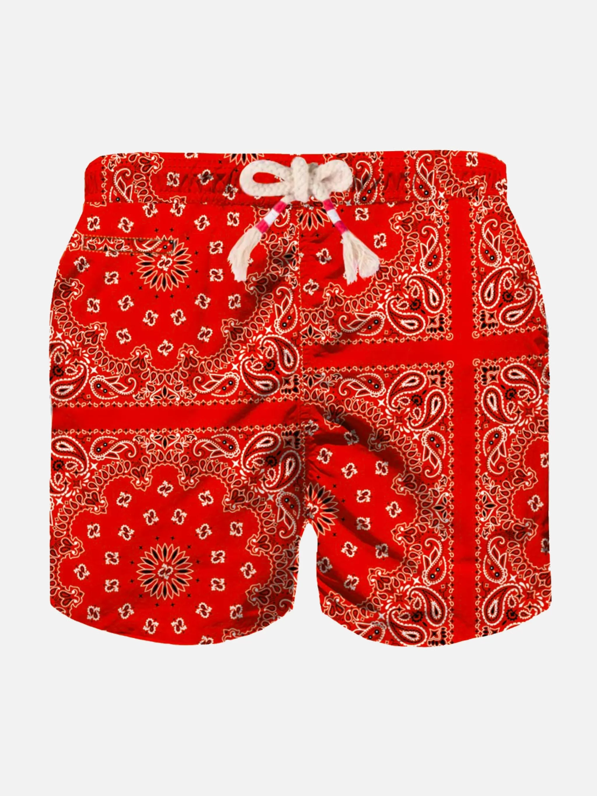 MC2 Saint Barth Boy swim shorts with bandanna print Best