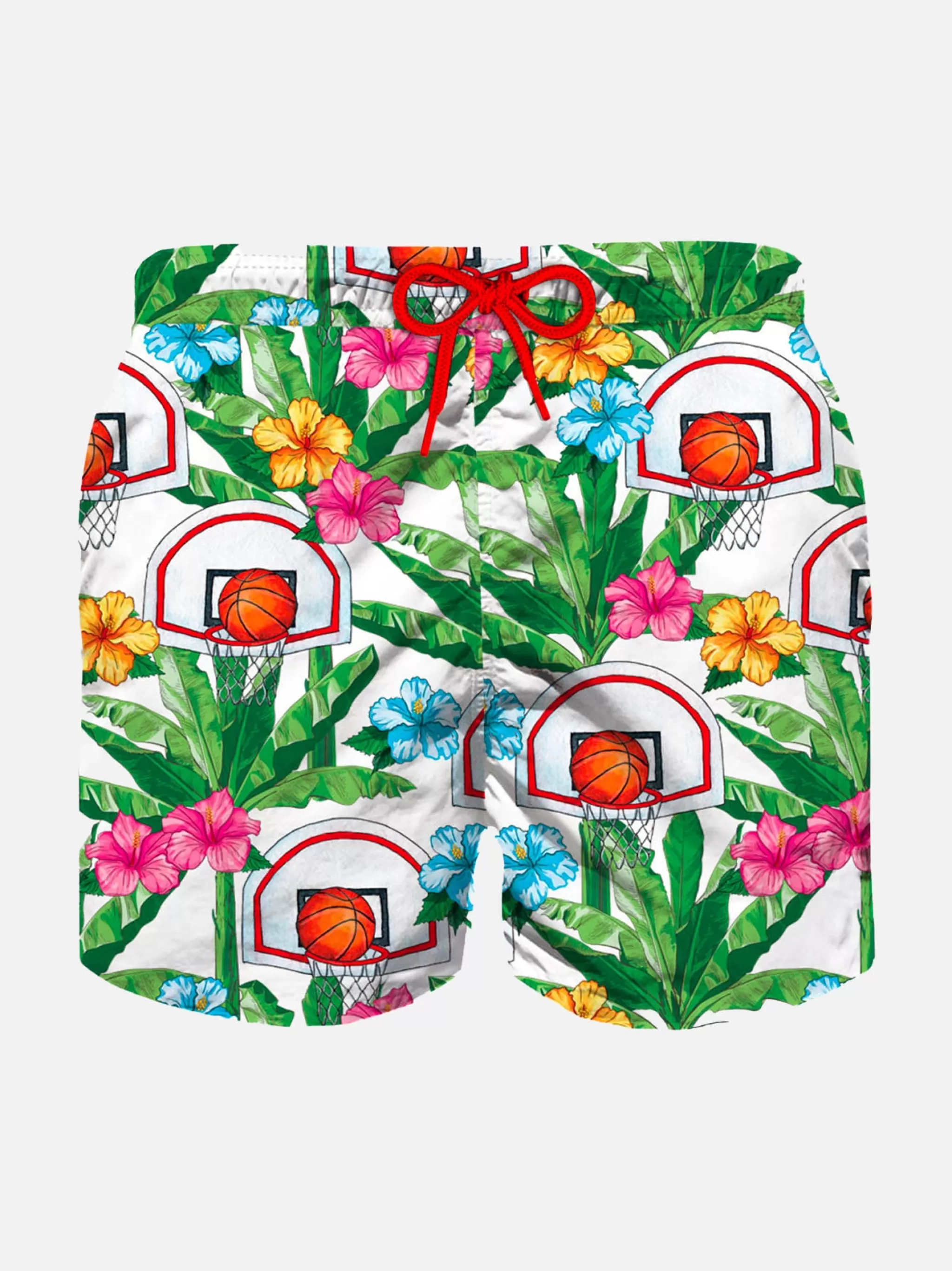 MC2 Saint Barth Boy swim shorts with basket print Best