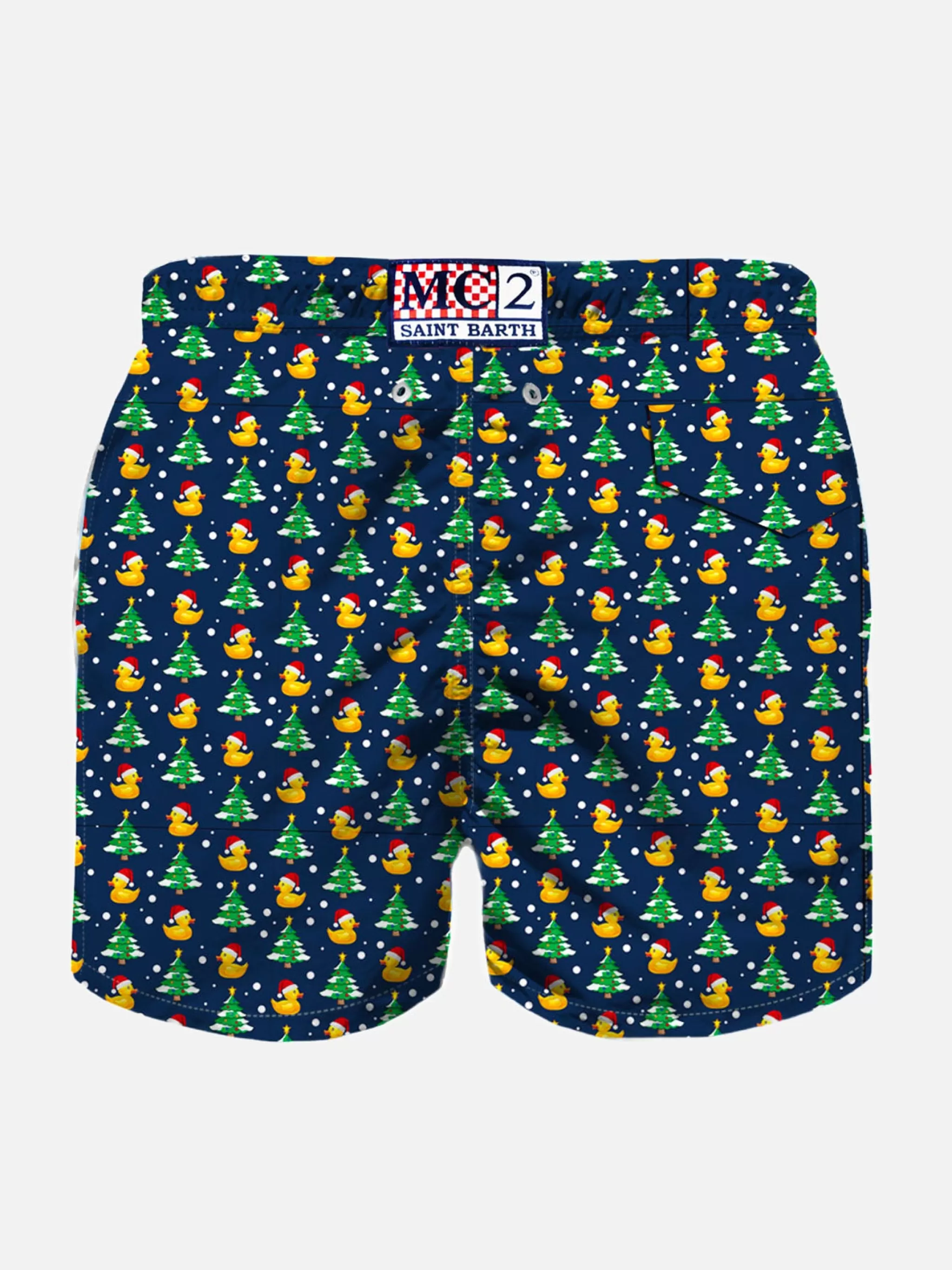 MC2 Saint Barth Boy swim shorts with Christmas ducky print Fashion