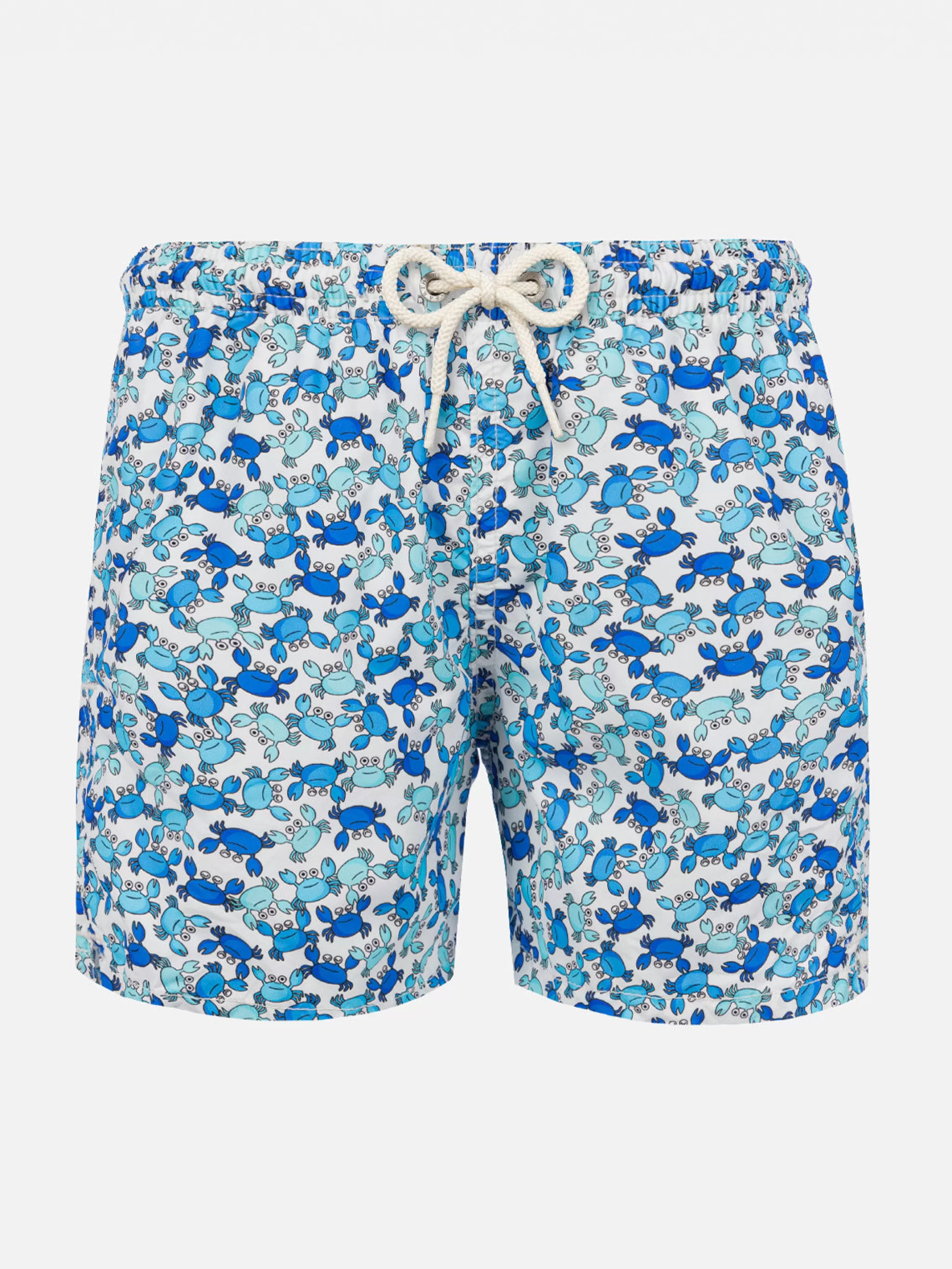 MC2 Saint Barth Boy swim shorts with crab print Flash Sale