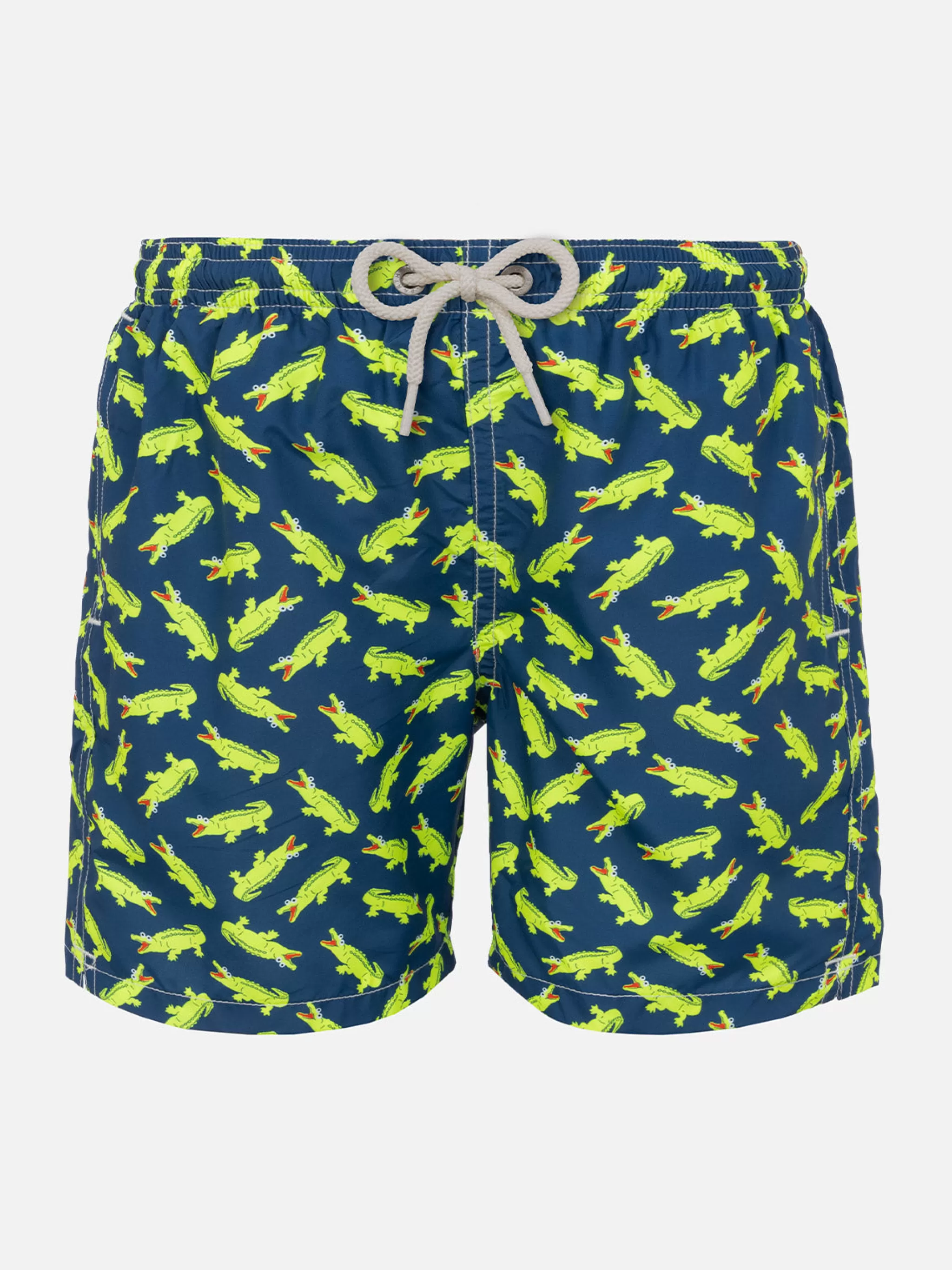 MC2 Saint Barth Boy swim shorts with crocodile print Best