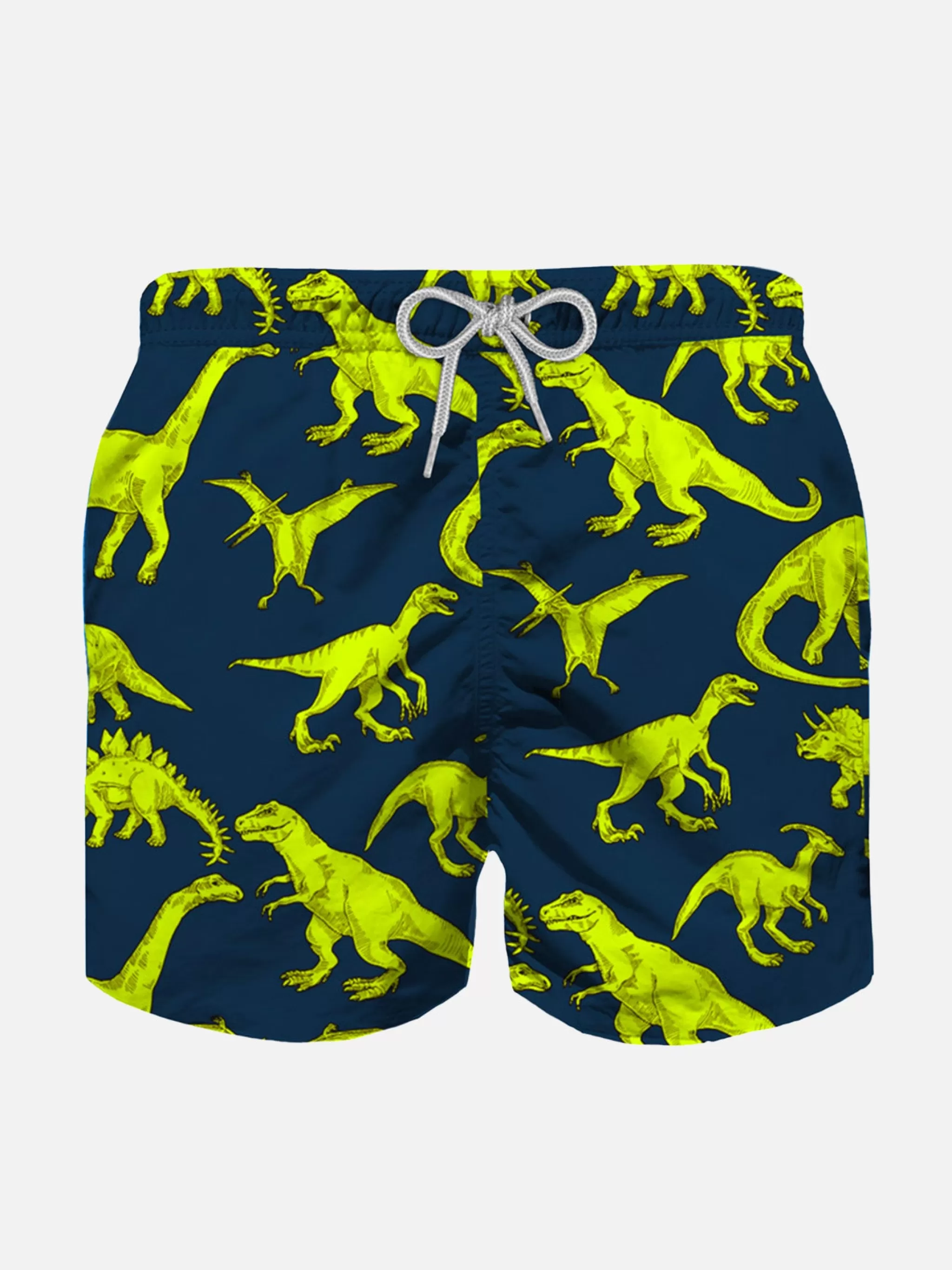 MC2 Saint Barth Boy swim shorts with dinosaur print Store