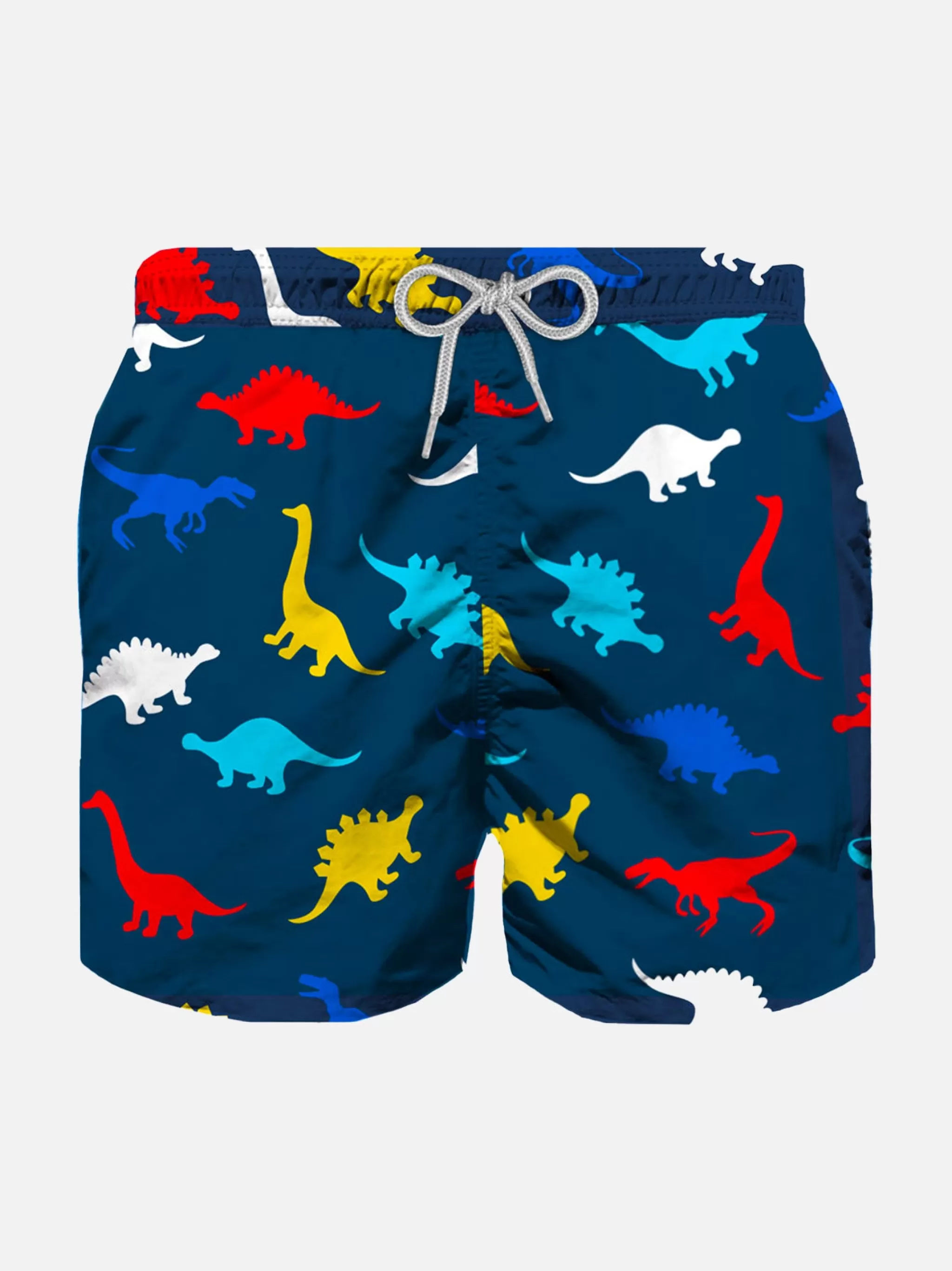 MC2 Saint Barth Boy swim shorts with dinosaurs print Best Sale