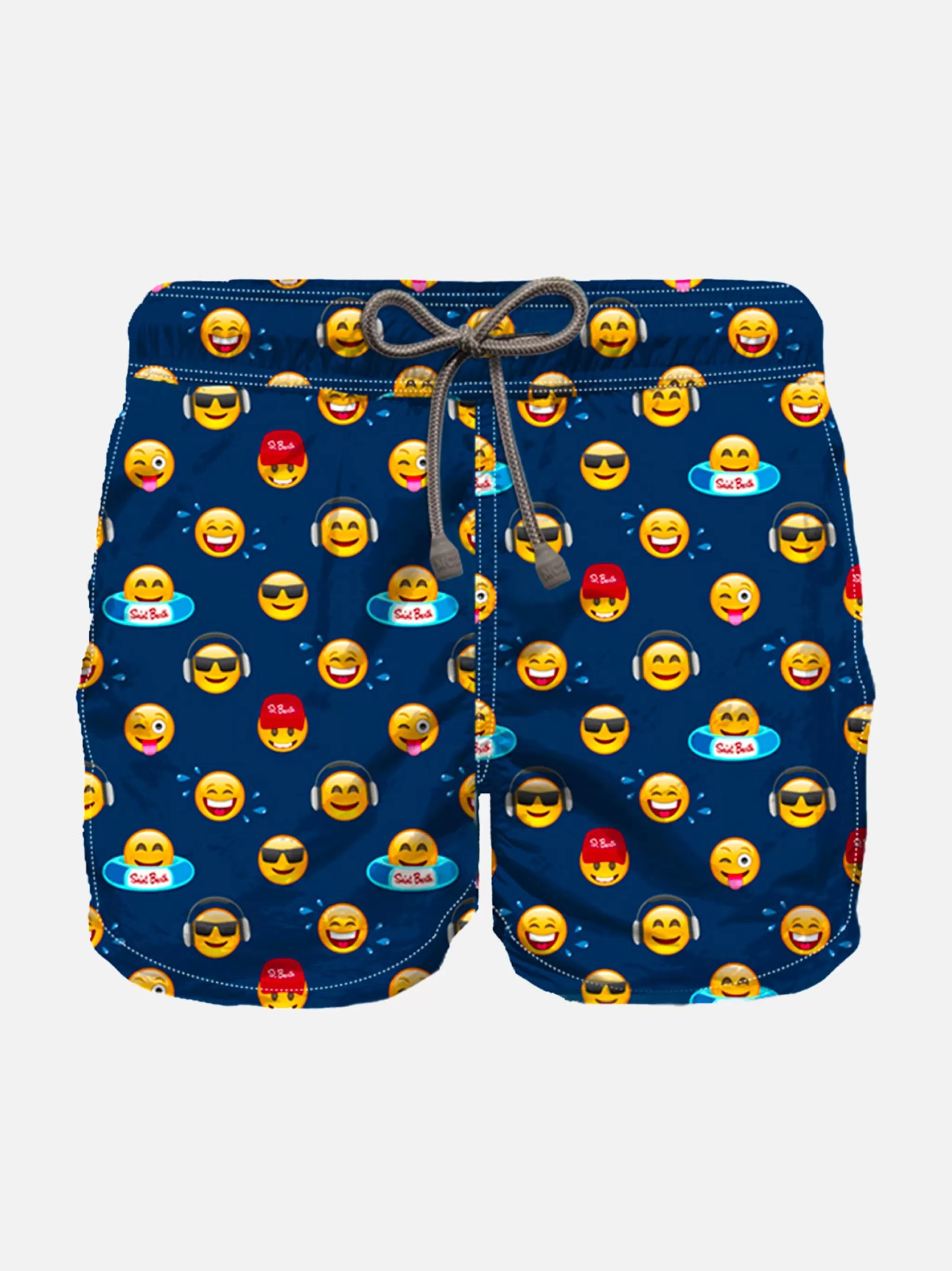 MC2 Saint Barth Boy swim shorts with emoji print Shop