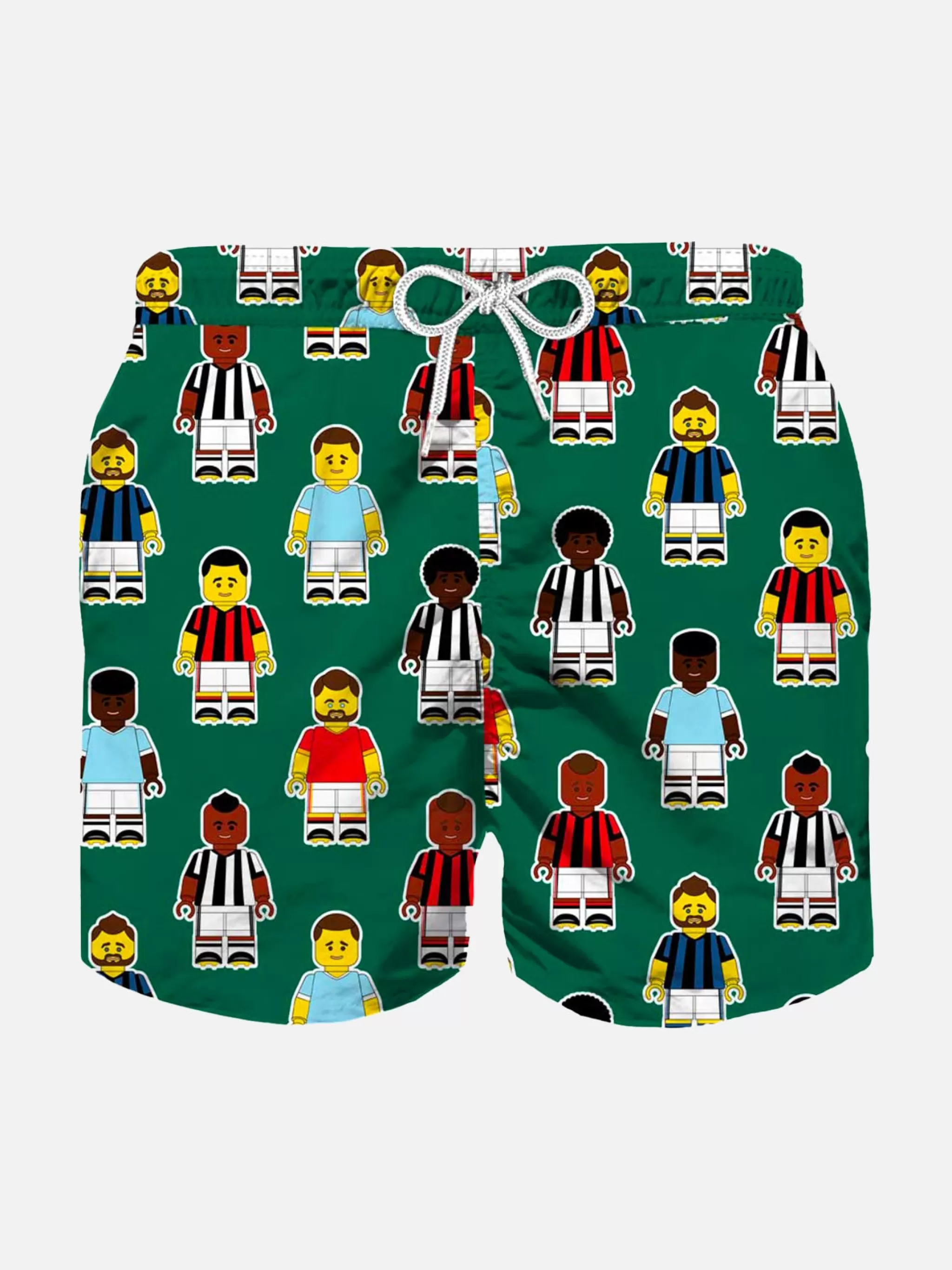 MC2 Saint Barth Boy swim shorts with football players print Cheap