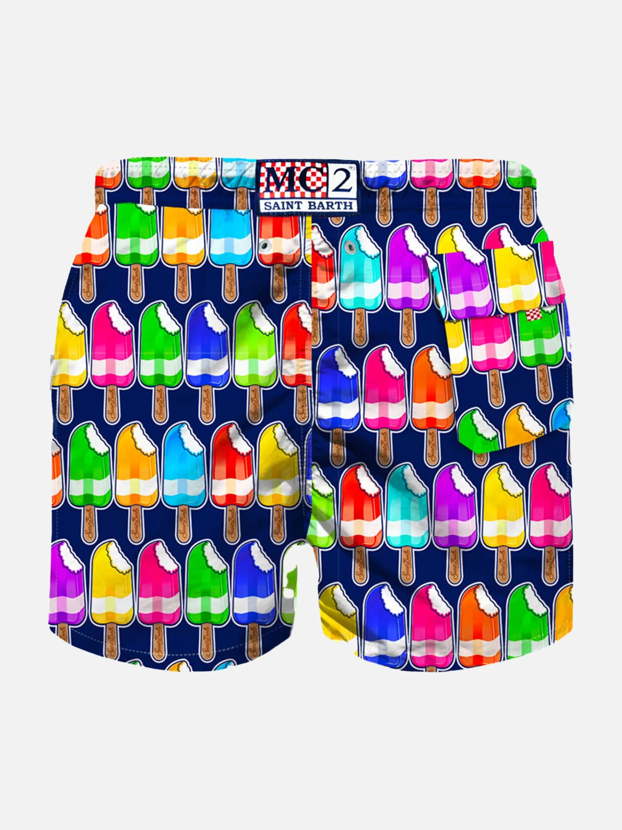 MC2 Saint Barth Boy swim shorts with Ice Cream Print Best Sale