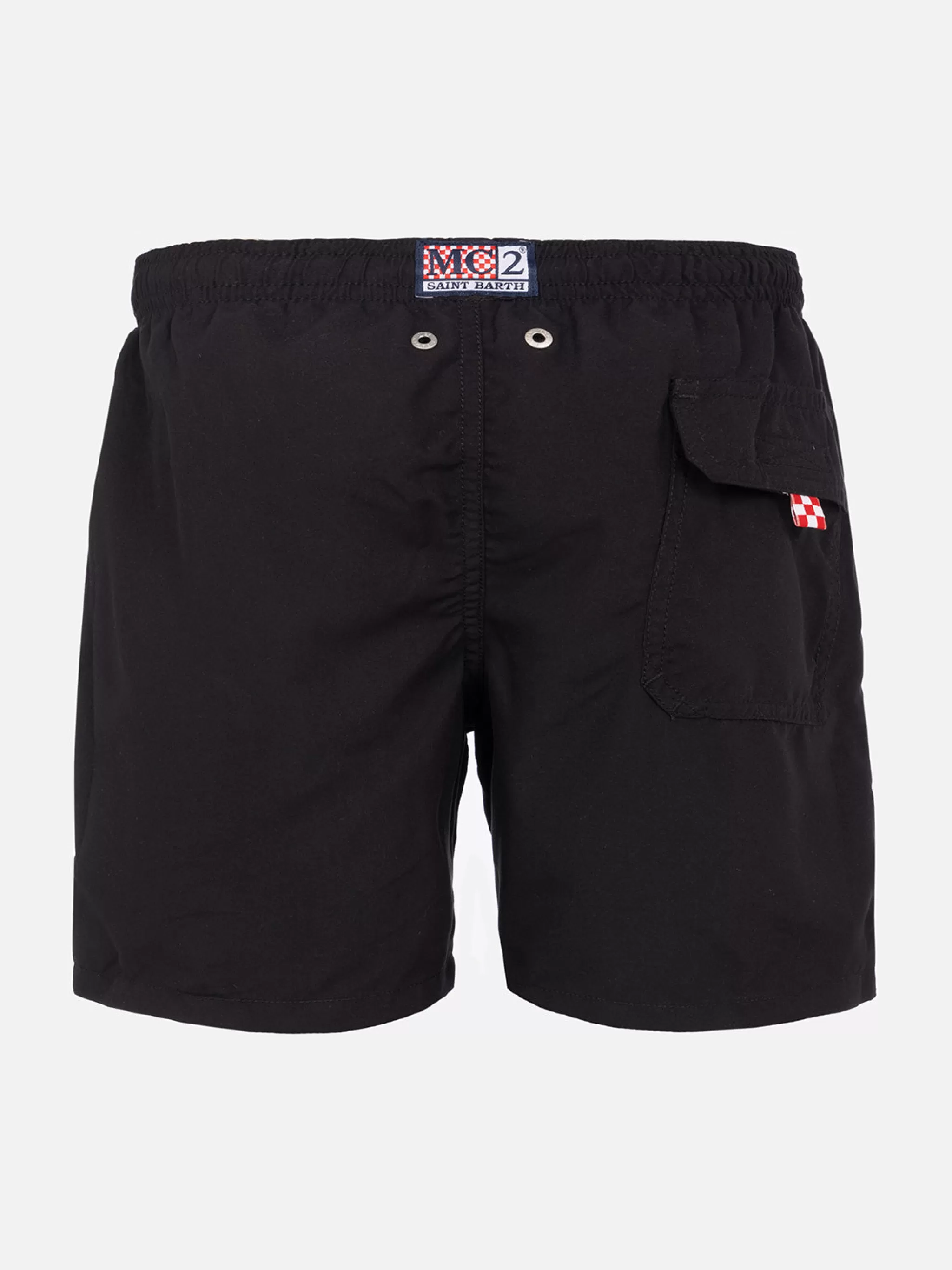 MC2 Saint Barth Boy swim shorts with Lucifer embroidery Best Sale