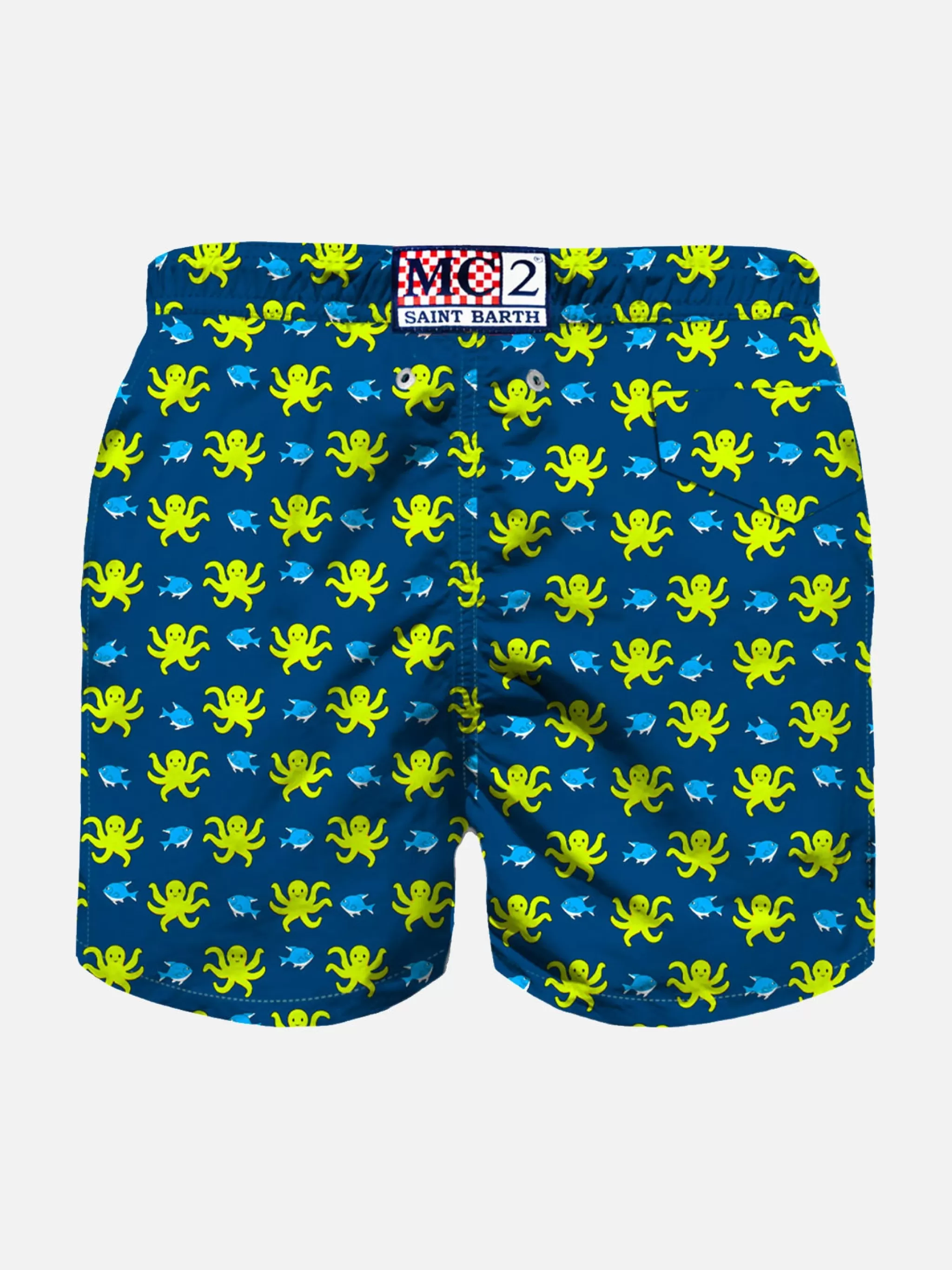 MC2 Saint Barth Boy swim shorts with octopus print Outlet