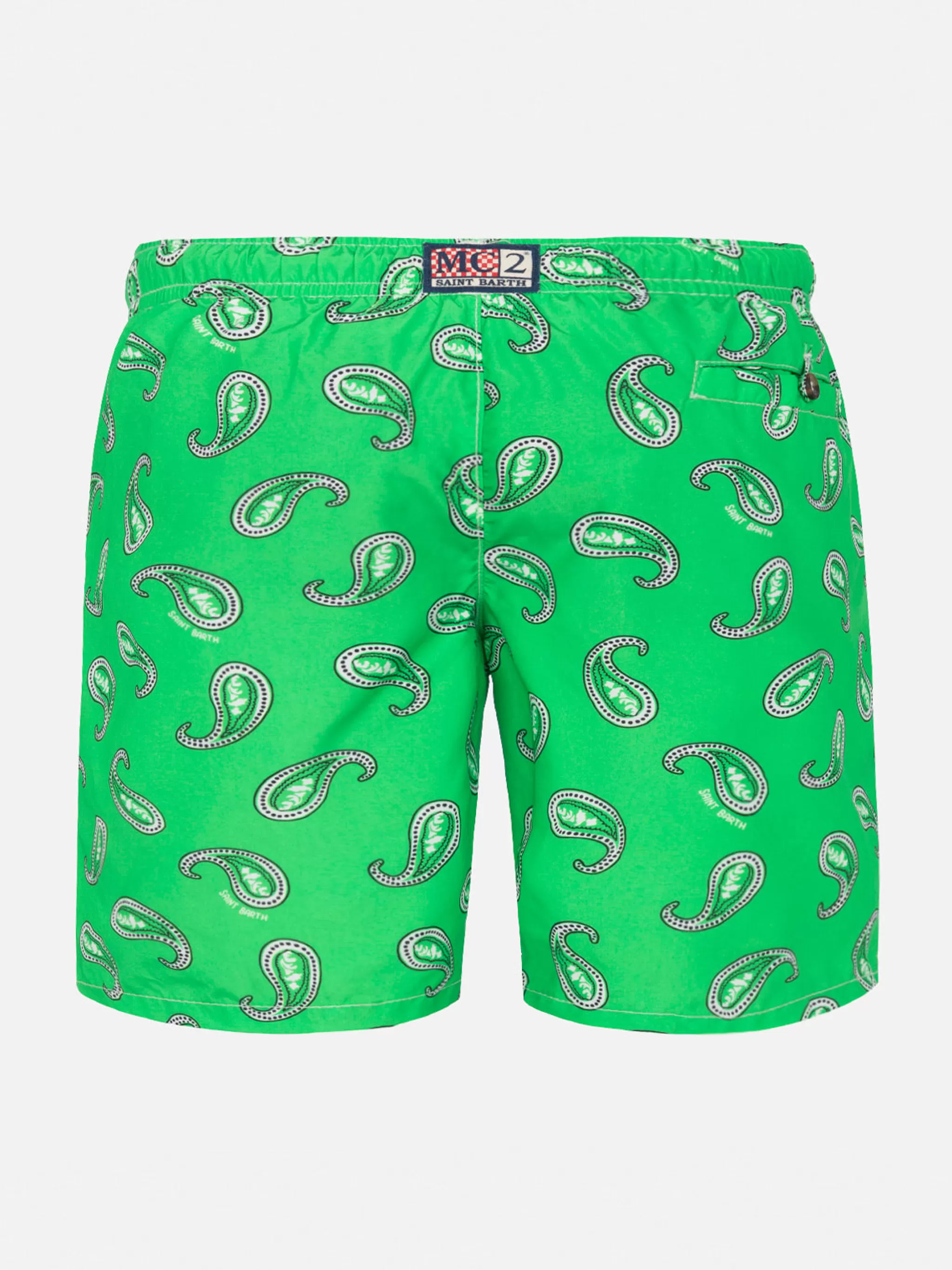 MC2 Saint Barth Boy swim shorts with paisley print Shop