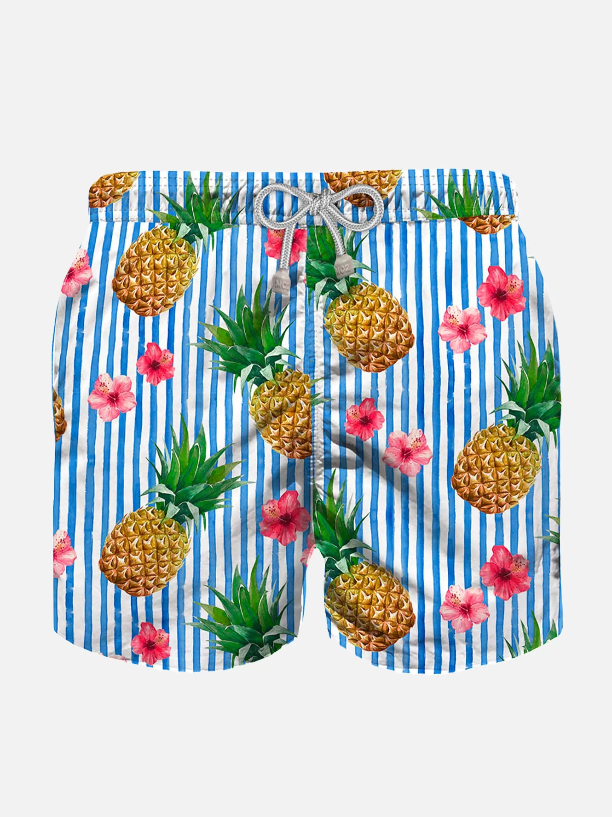 MC2 Saint Barth Boy swim shorts with pineapple print Cheap