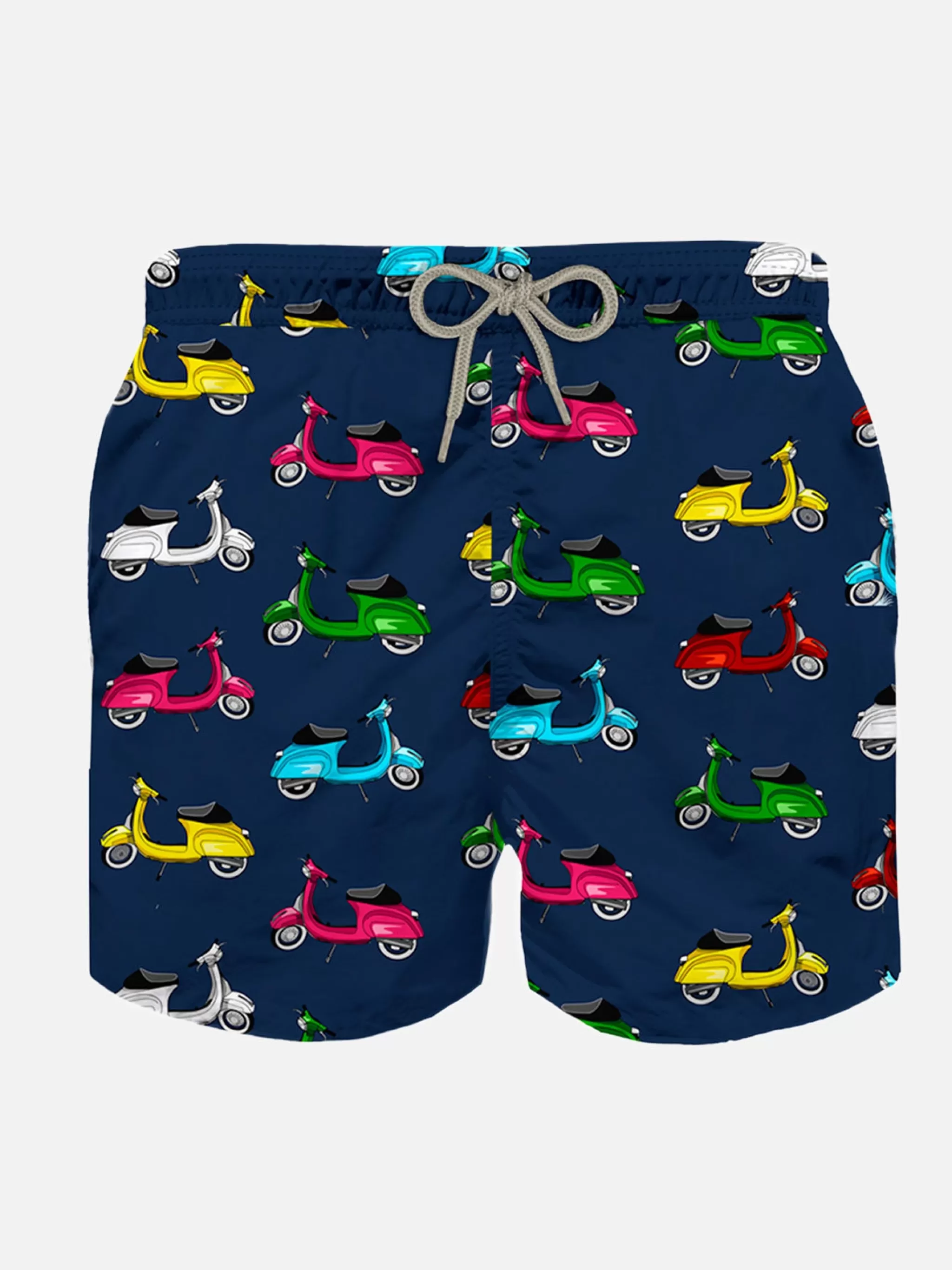 MC2 Saint Barth Boy swim shorts with scooter print Sale