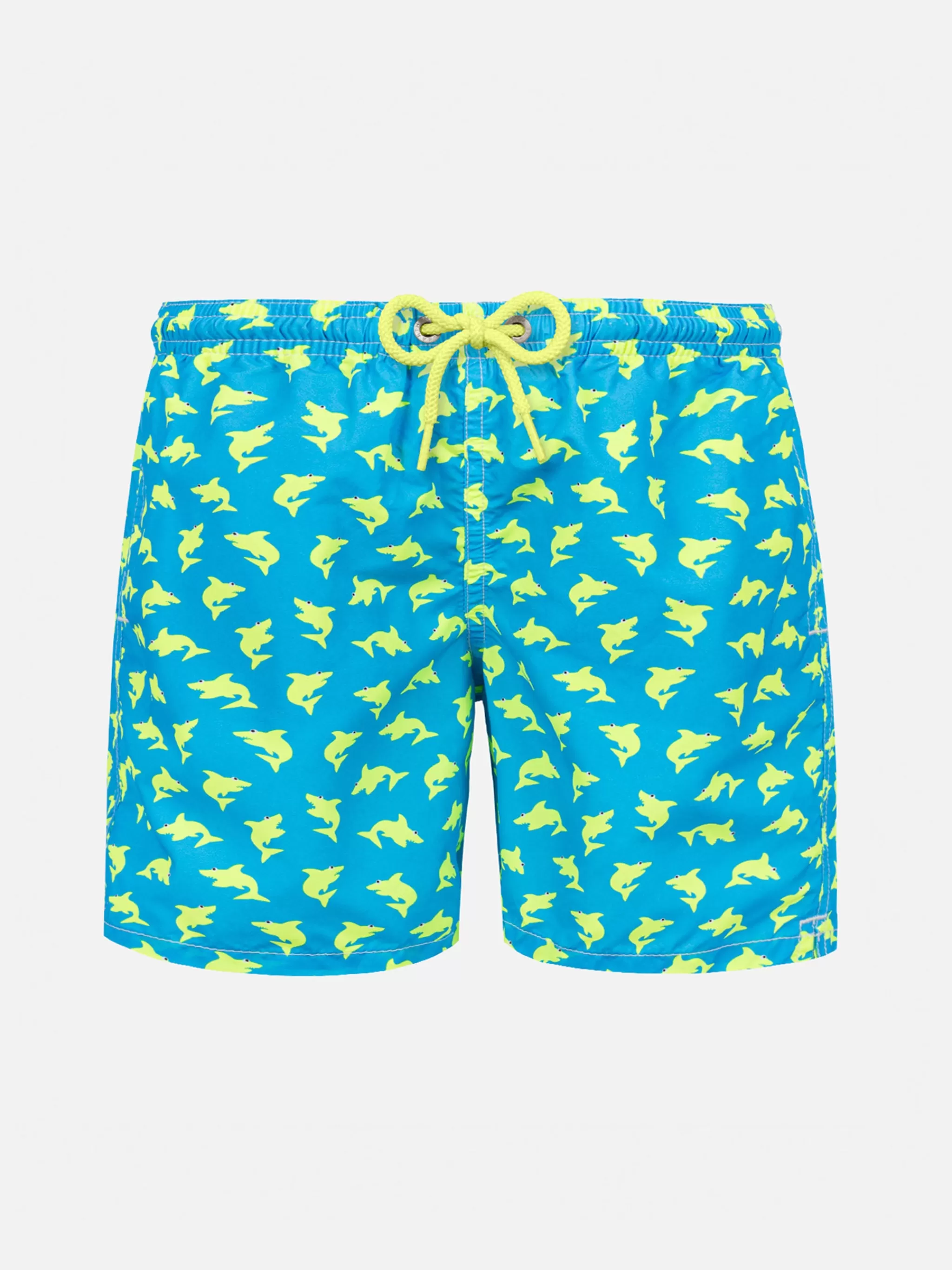 MC2 Saint Barth Boy swim shorts with shark print Cheap