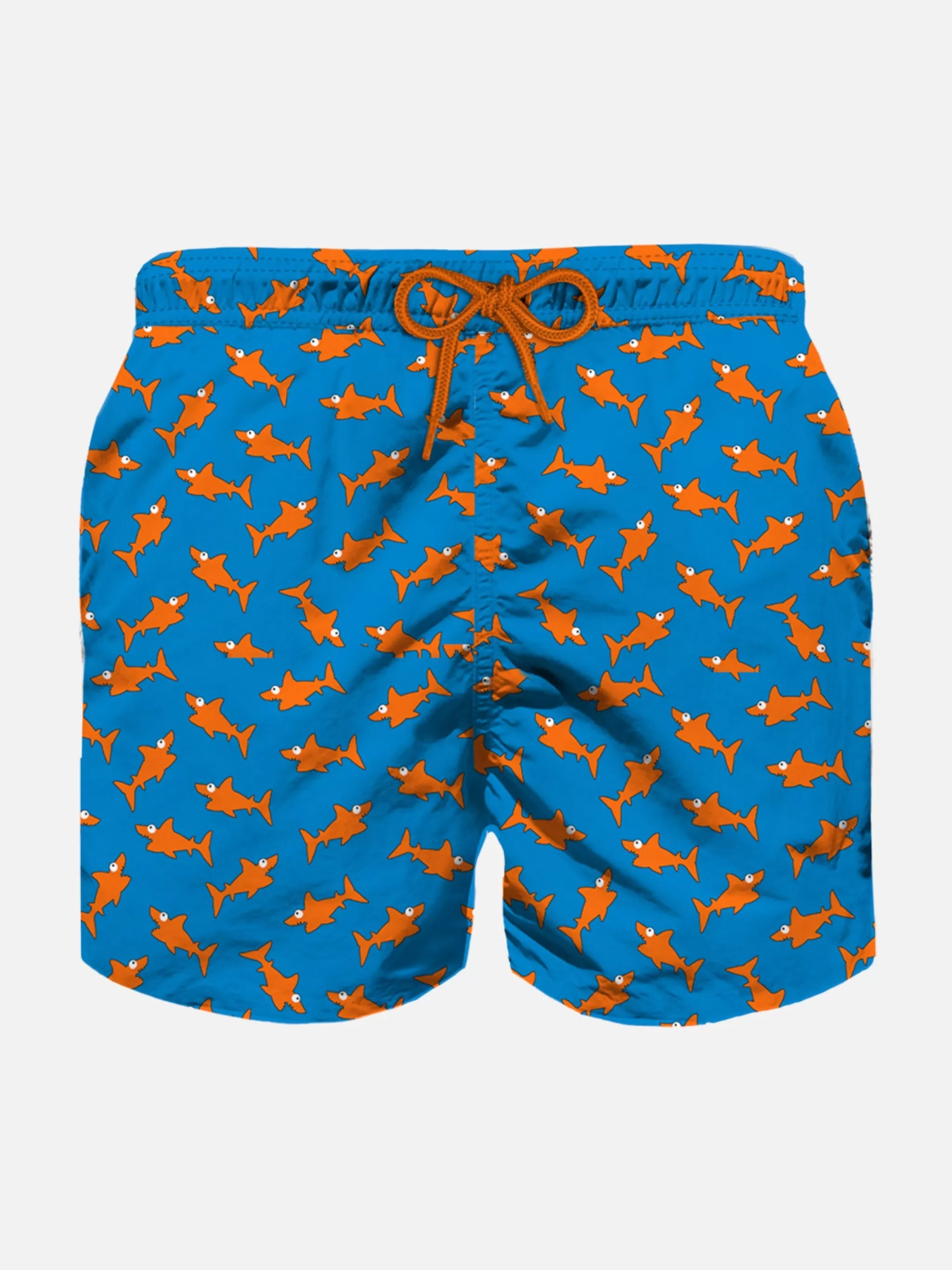 MC2 Saint Barth Boy swim shorts with sharks print Sale