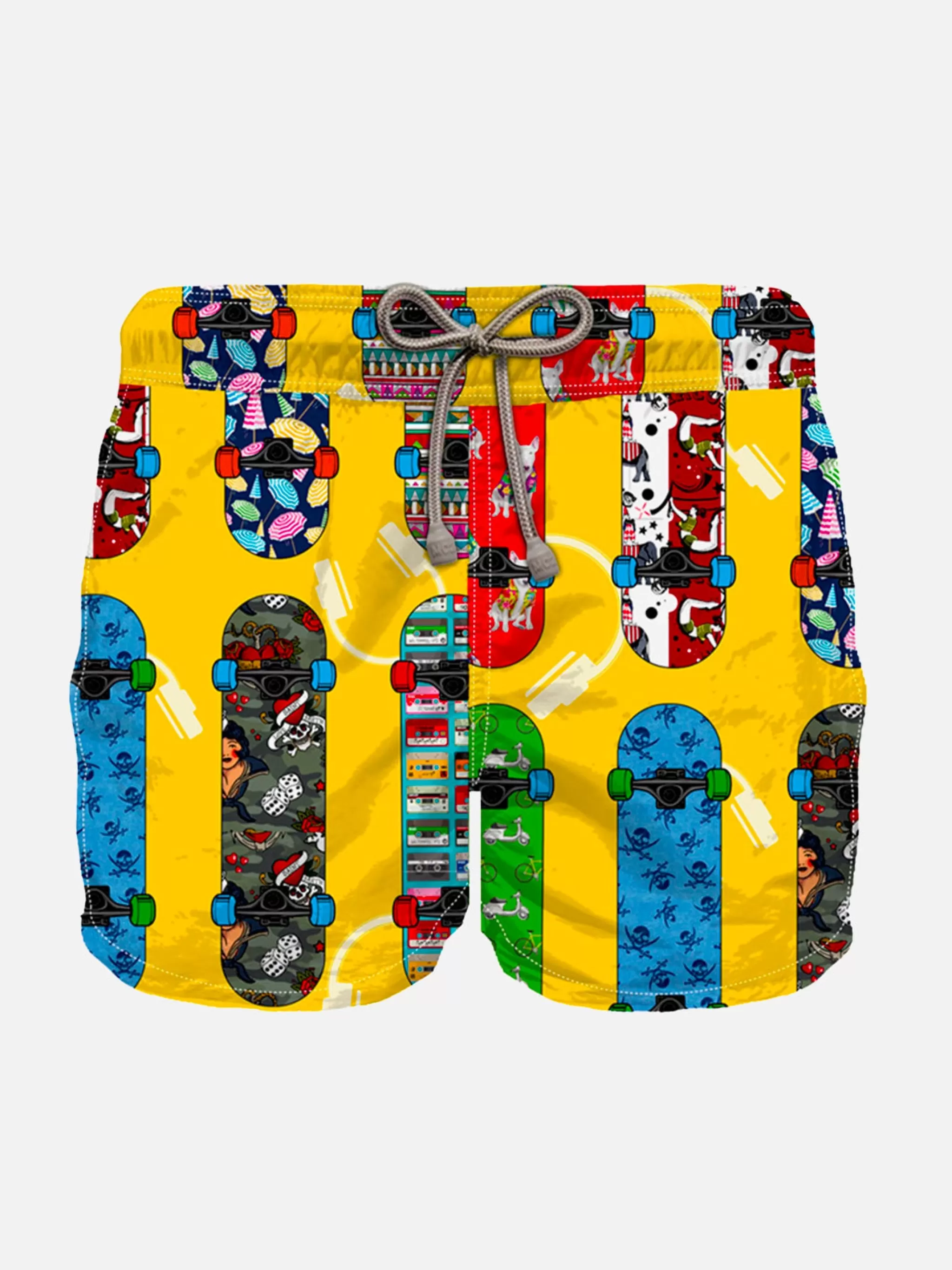 MC2 Saint Barth Boy swim shorts with Skateboard print Cheap