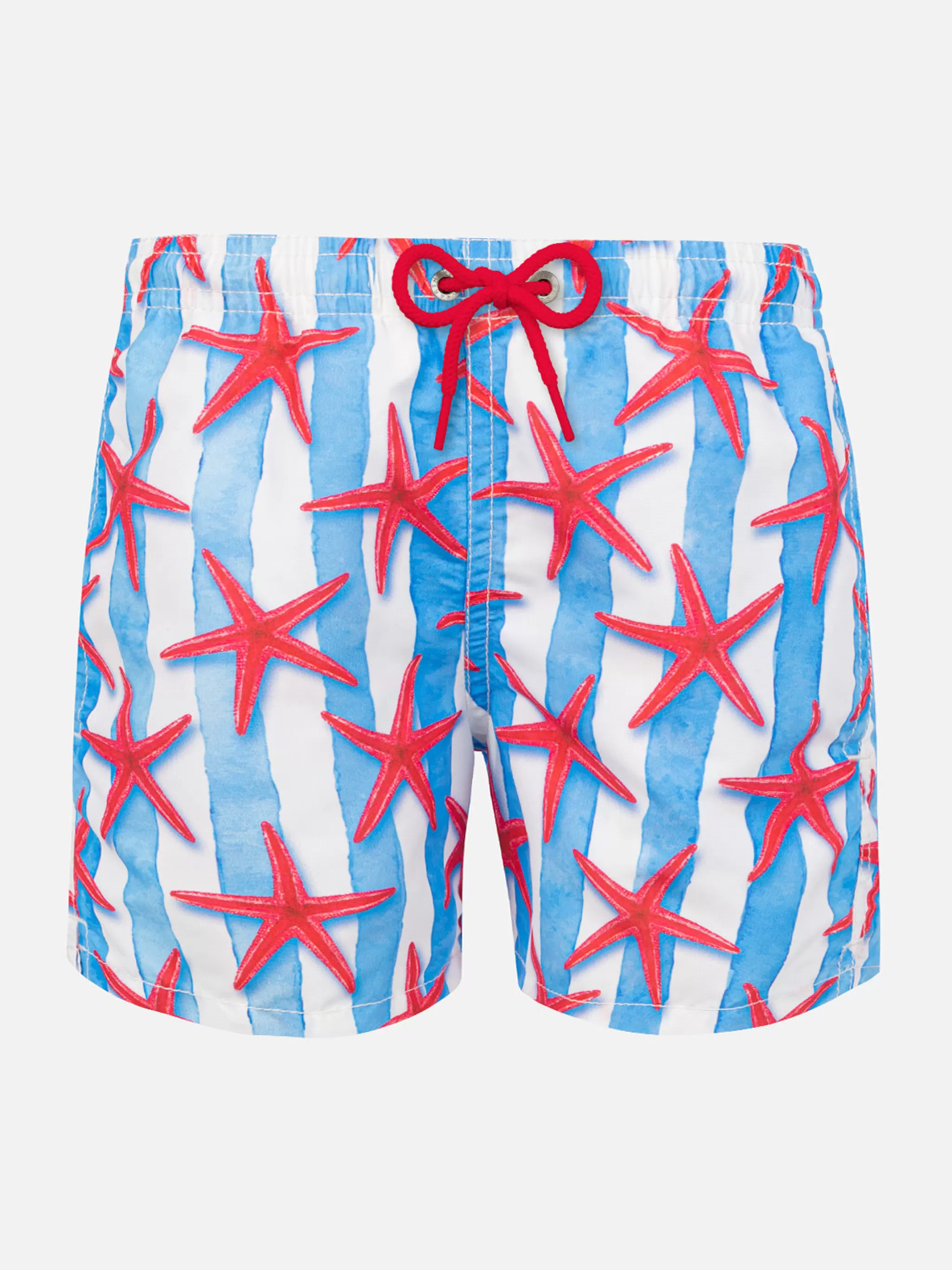 MC2 Saint Barth Boy swim shorts with starfish print Best Sale