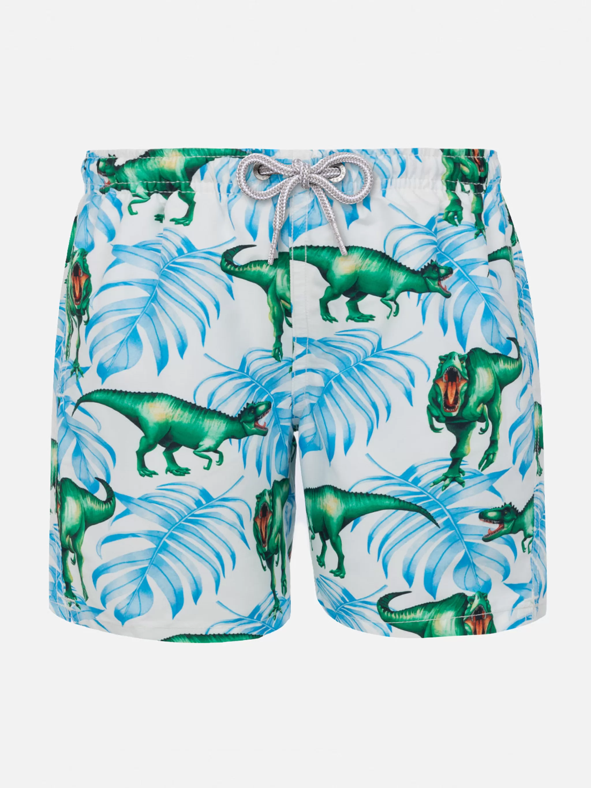 MC2 Saint Barth Boy swim shorts with T-rex print Cheap