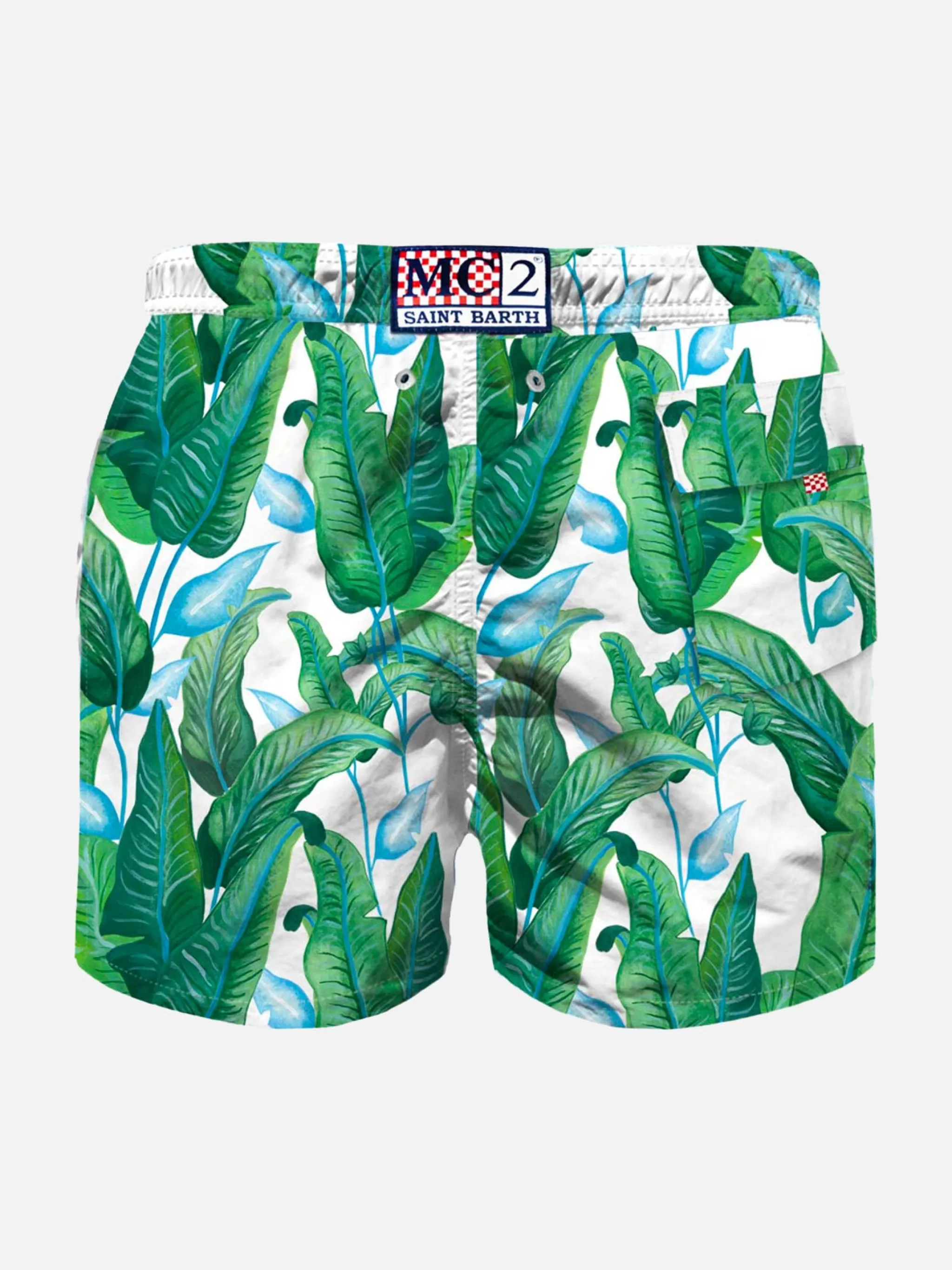 MC2 Saint Barth Boy swim shorts with tropical print Fashion