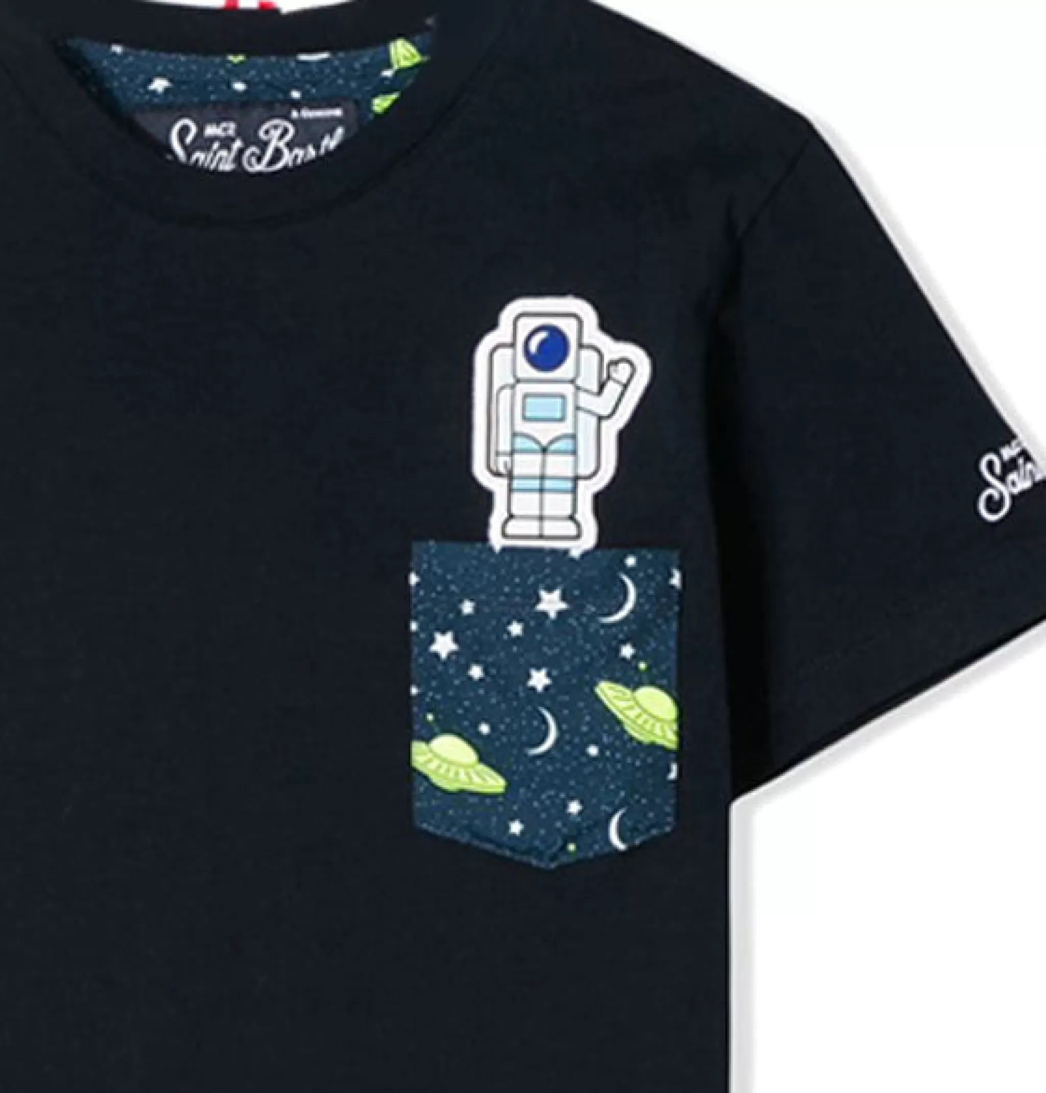 MC2 Saint Barth Boy t-shirt with astronaut printed pocket Online