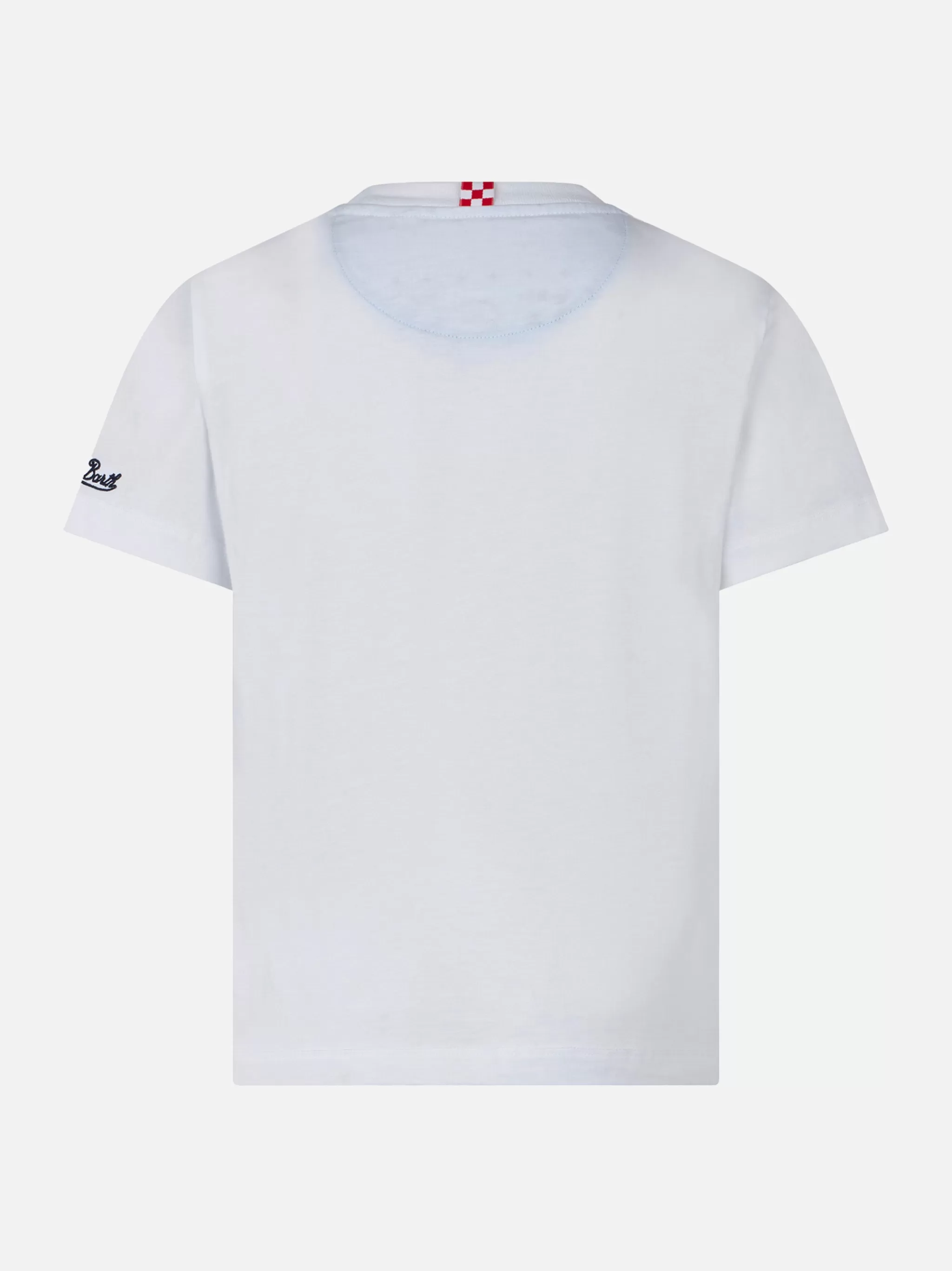 MC2 Saint Barth Boy t-shirt with bandanna printed pocket Clearance