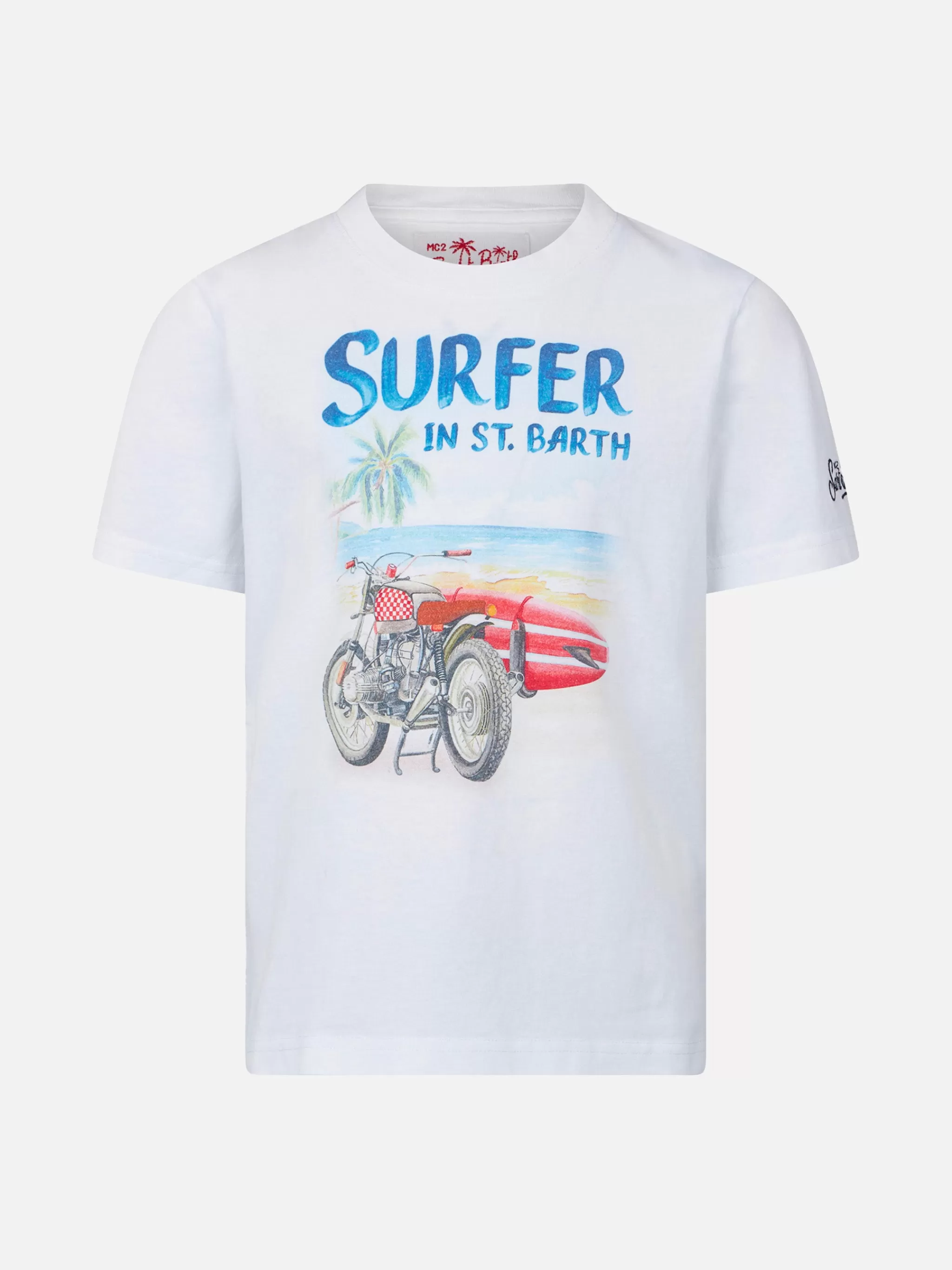 MC2 Saint Barth Boy t-shirt with surfer print Fashion