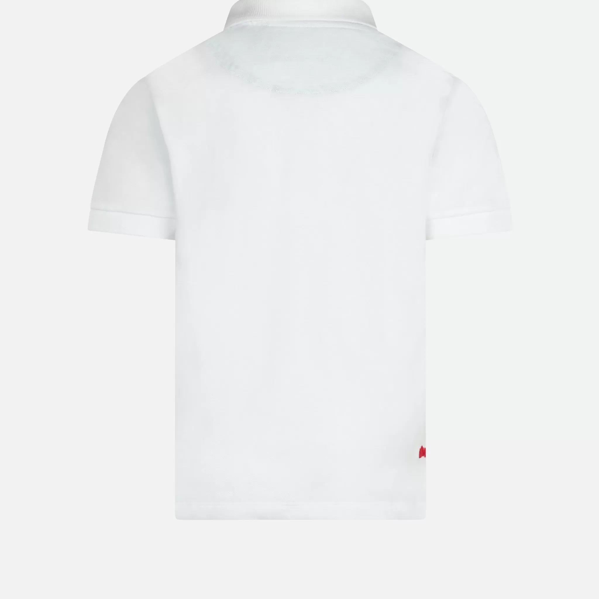 MC2 Saint Barth Boy white cotton piquet polo with embroidery Cheap