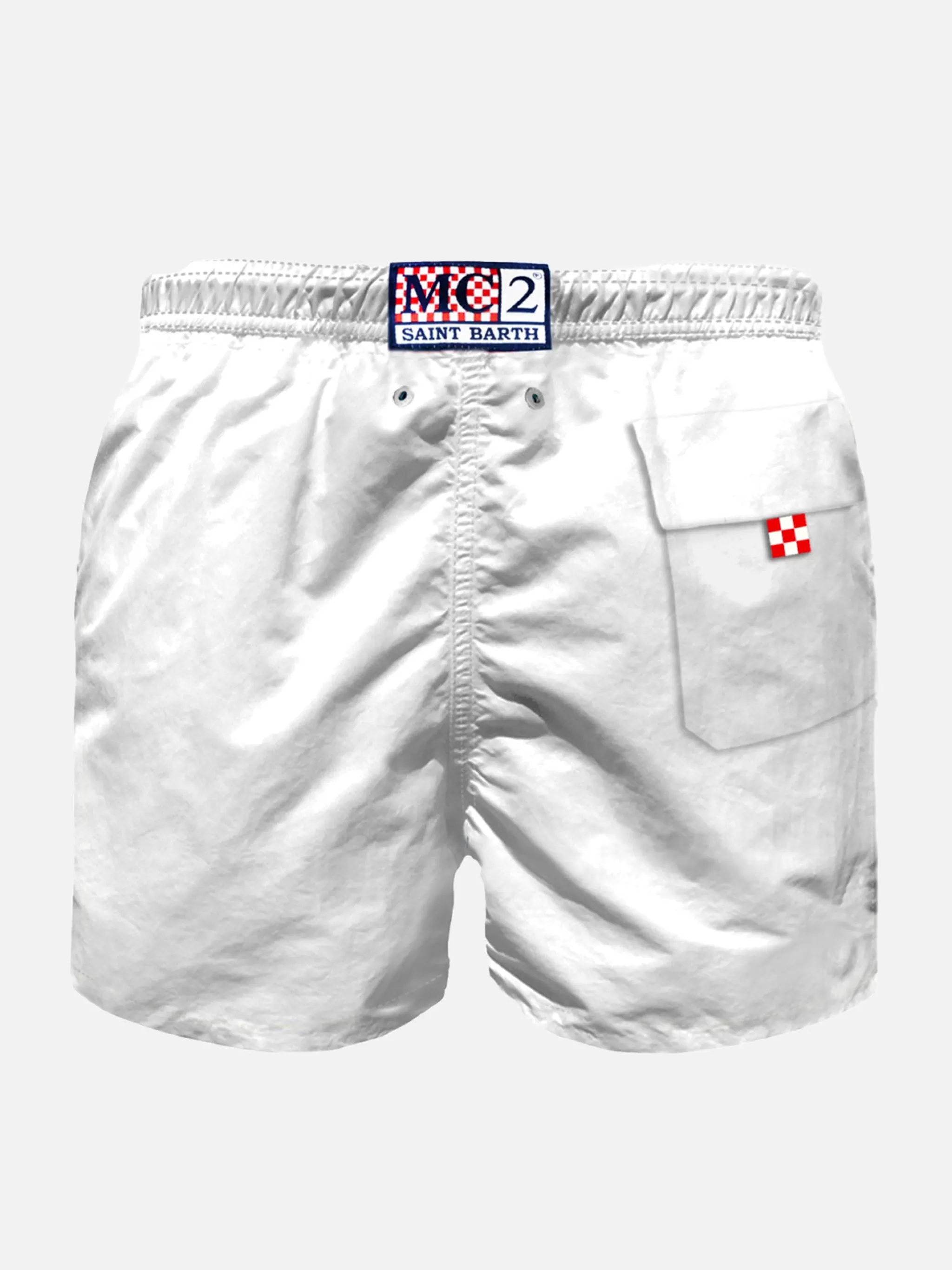 MC2 Saint Barth Boy white swim shorts Flash Sale