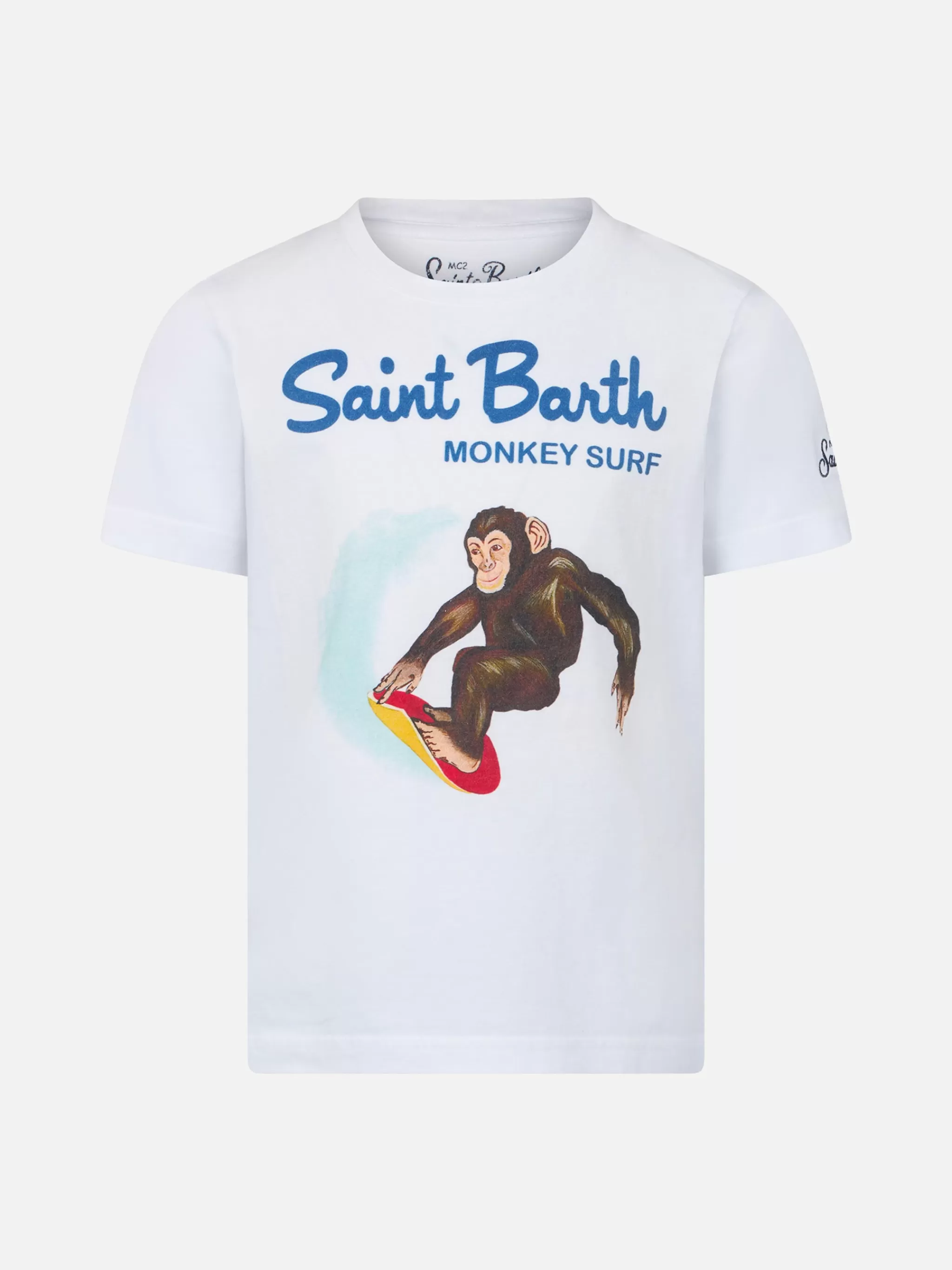 MC2 Saint Barth Boy's t-shirt Saint Barth Monkey Surf Cheap