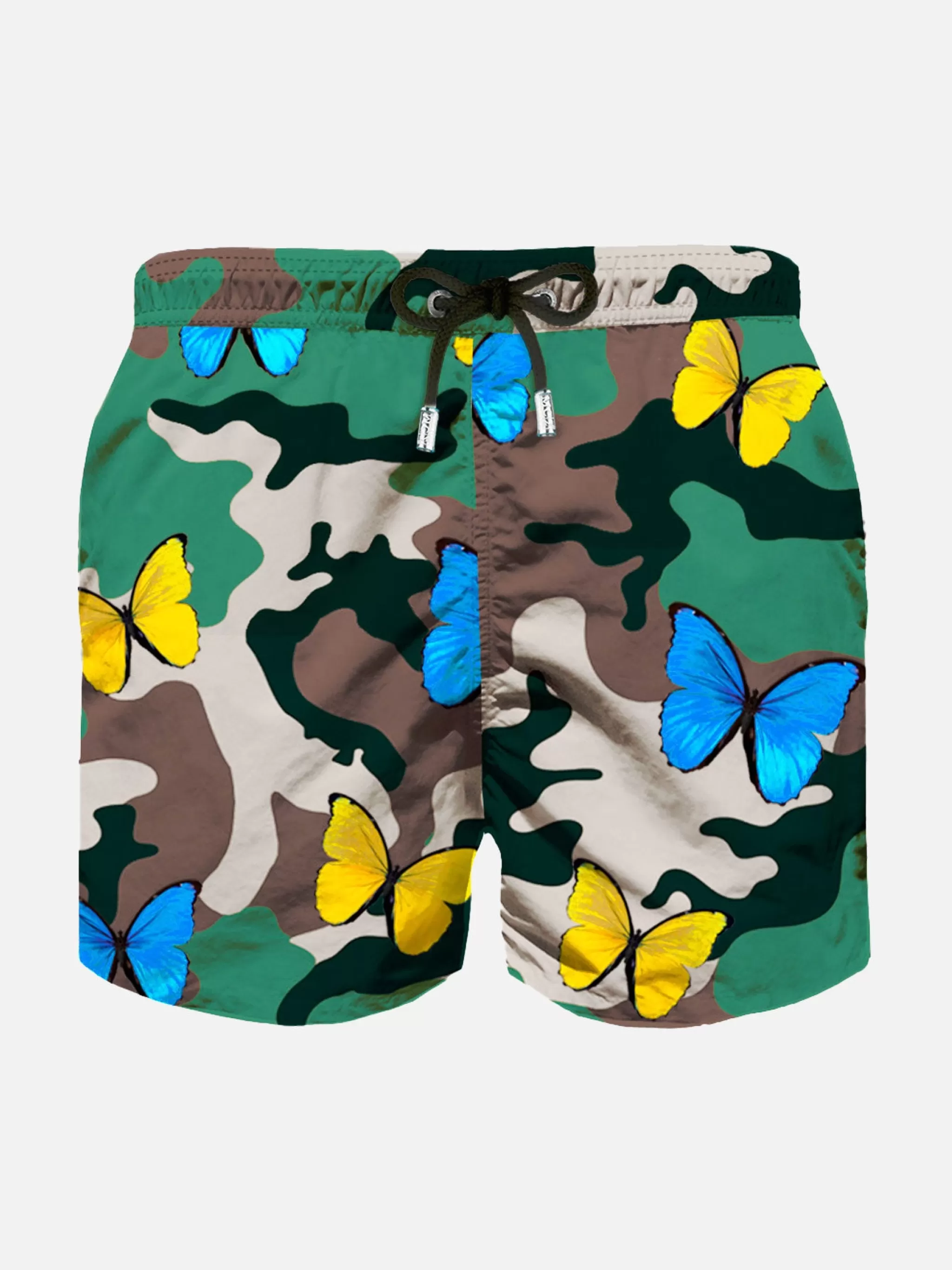 MC2 Saint Barth Camo butterflies all over print boy's light swimshorts Cheap