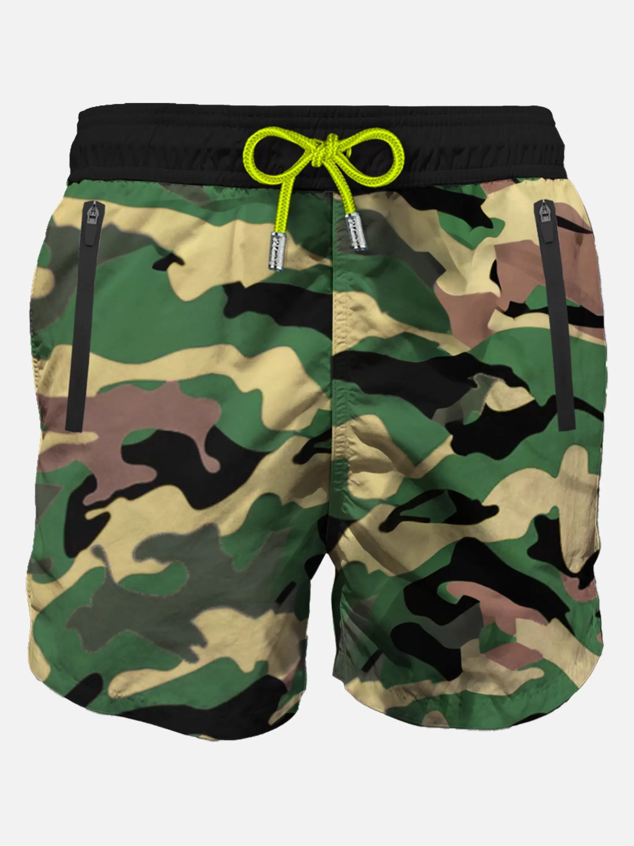 MC2 Saint Barth Camouflage light fabric zipped swim shorts Best