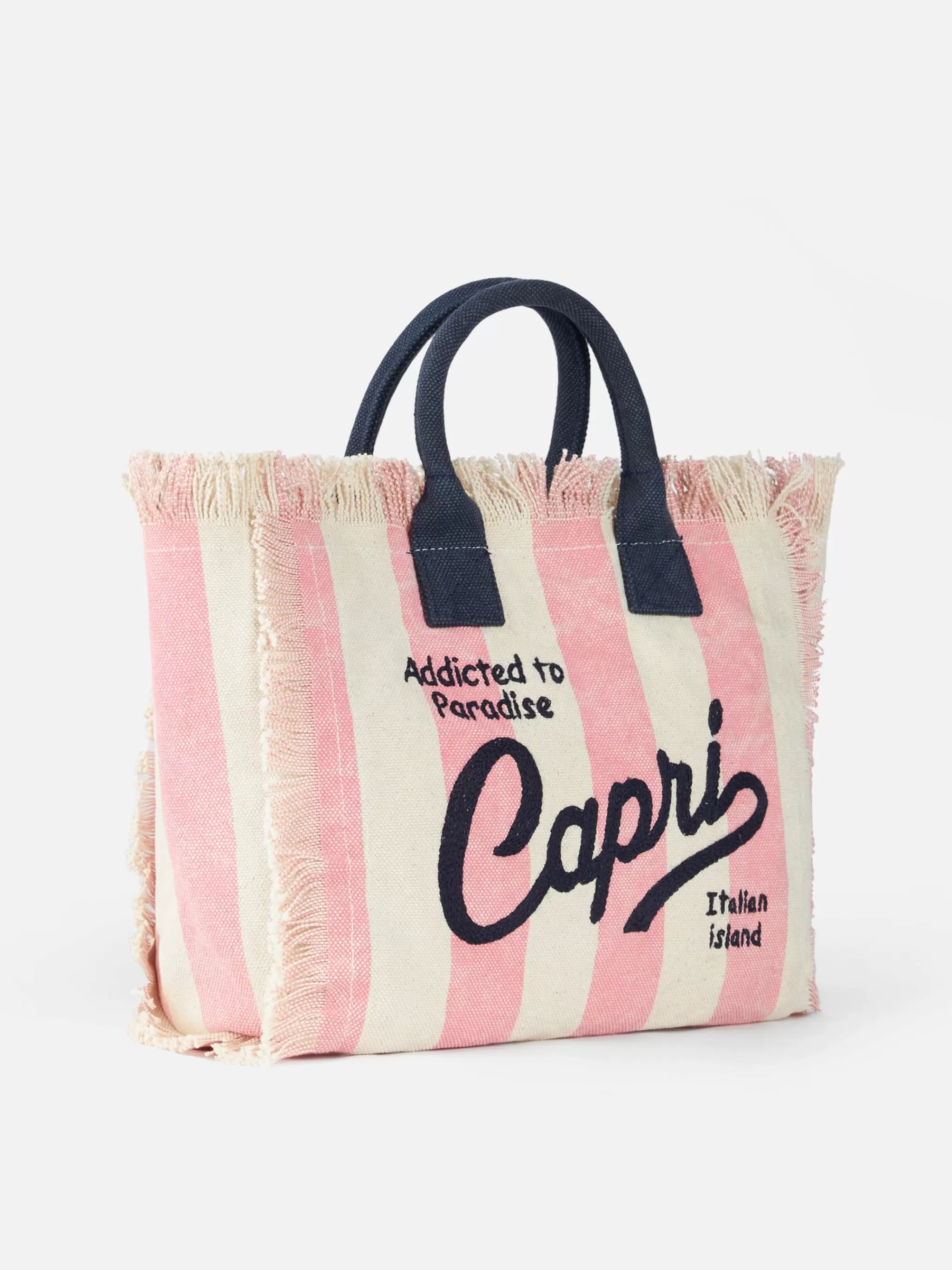 MC2 Saint Barth Capri striped cotton canvas Colette handbag Online