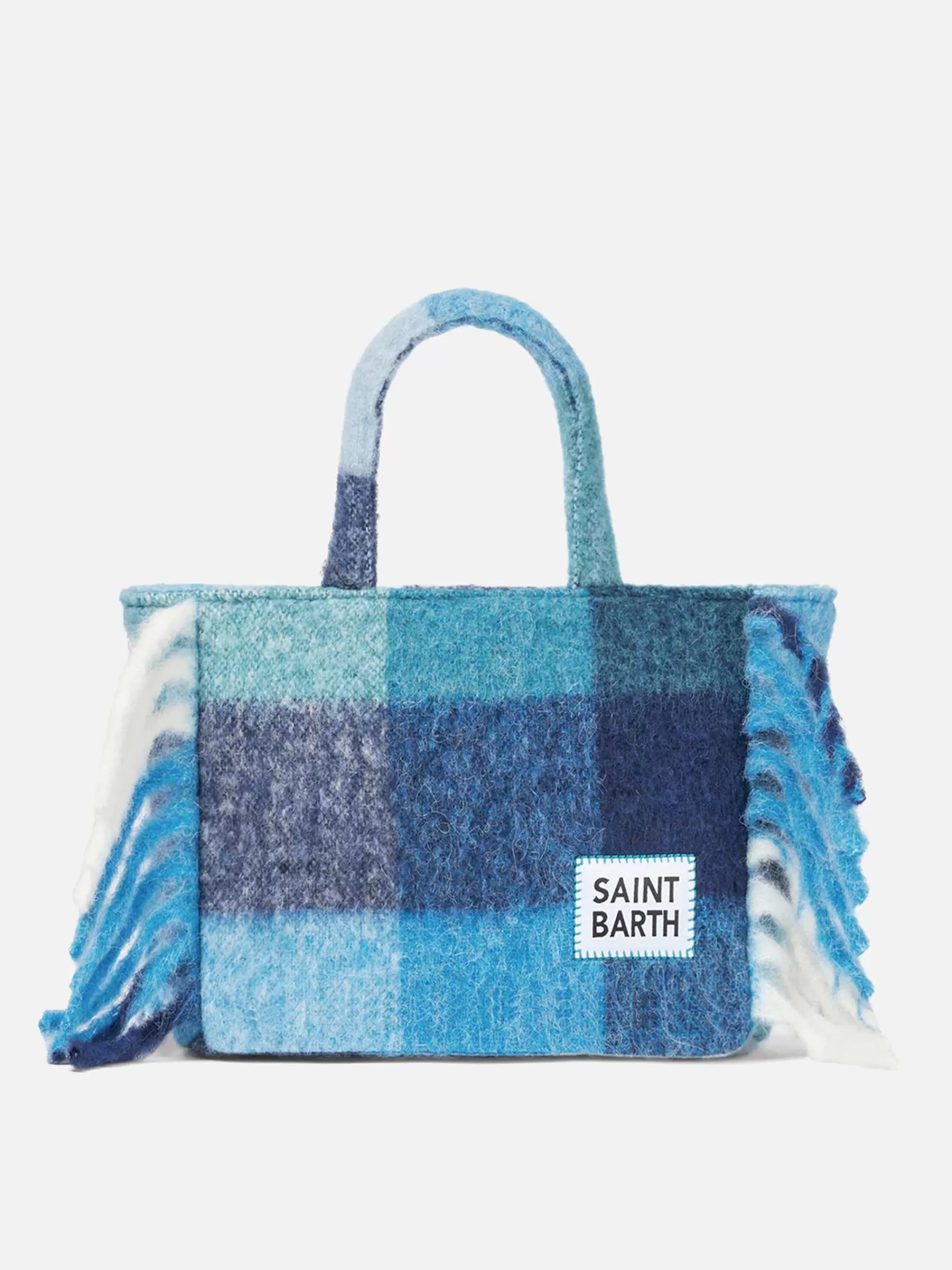 MC2 Saint Barth Colette blanket handbag with check print Sale