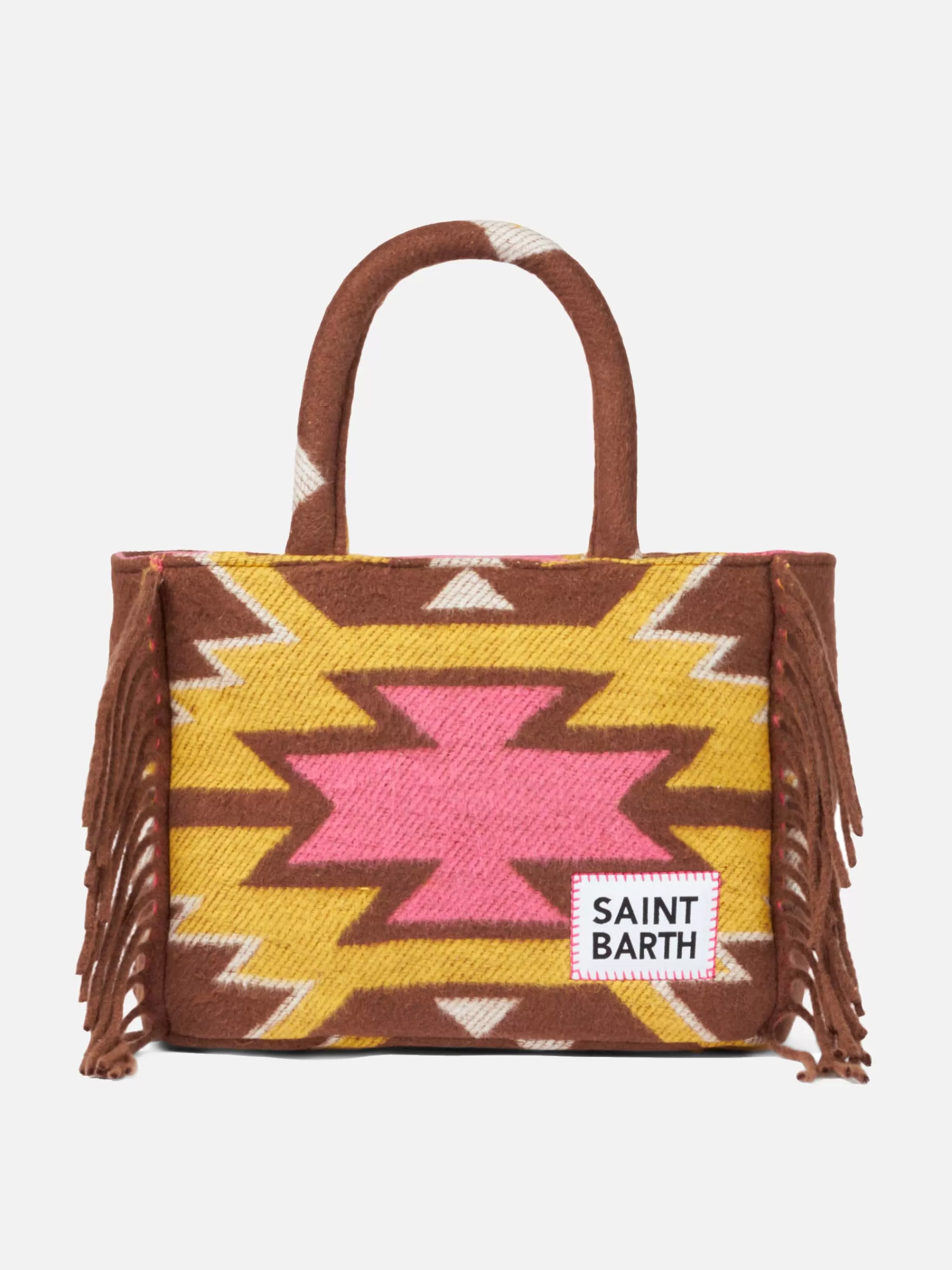 MC2 Saint Barth Colette blanket handbag with ethnic print Online