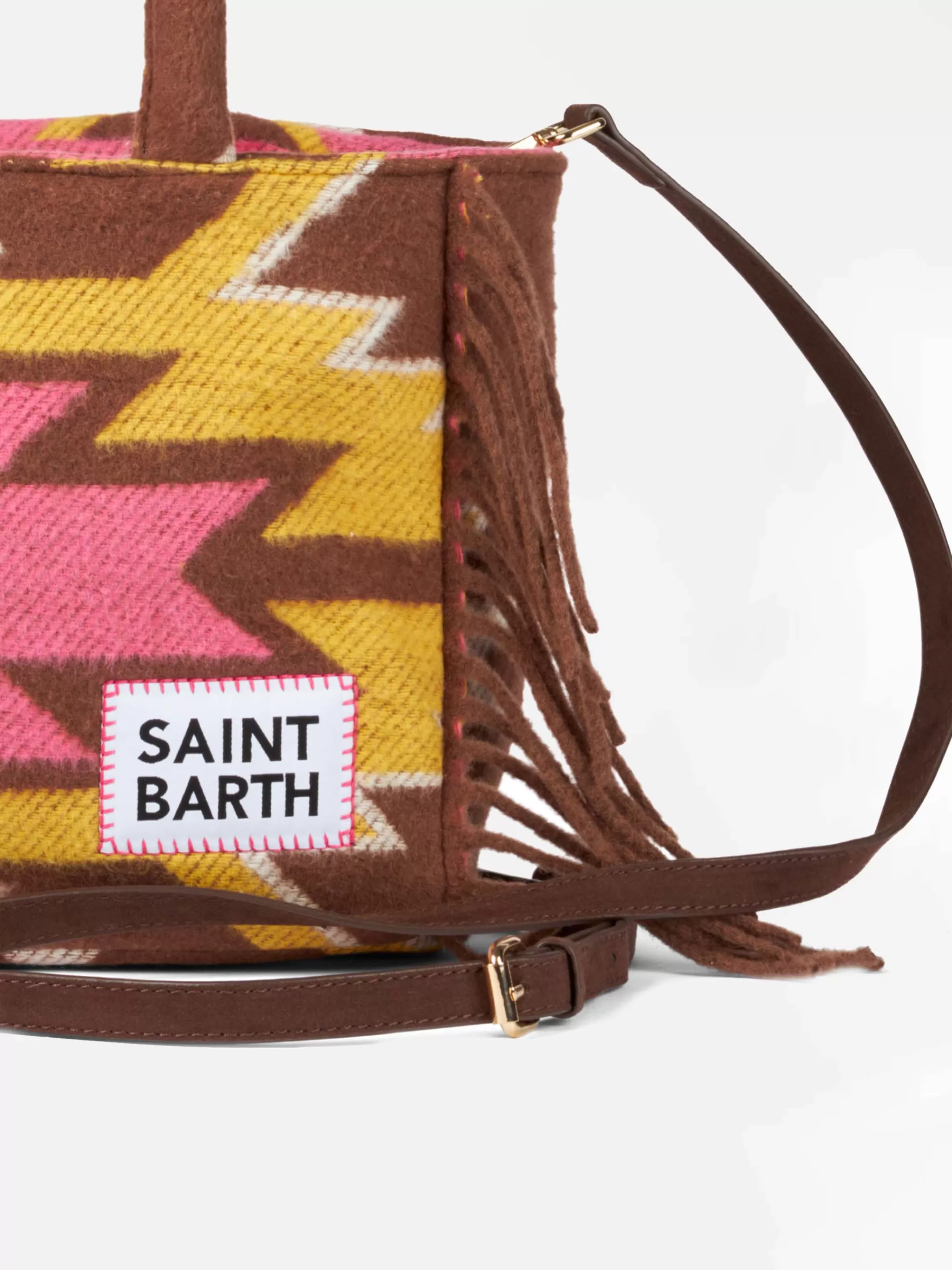 MC2 Saint Barth Colette blanket handbag with ethnic print Online