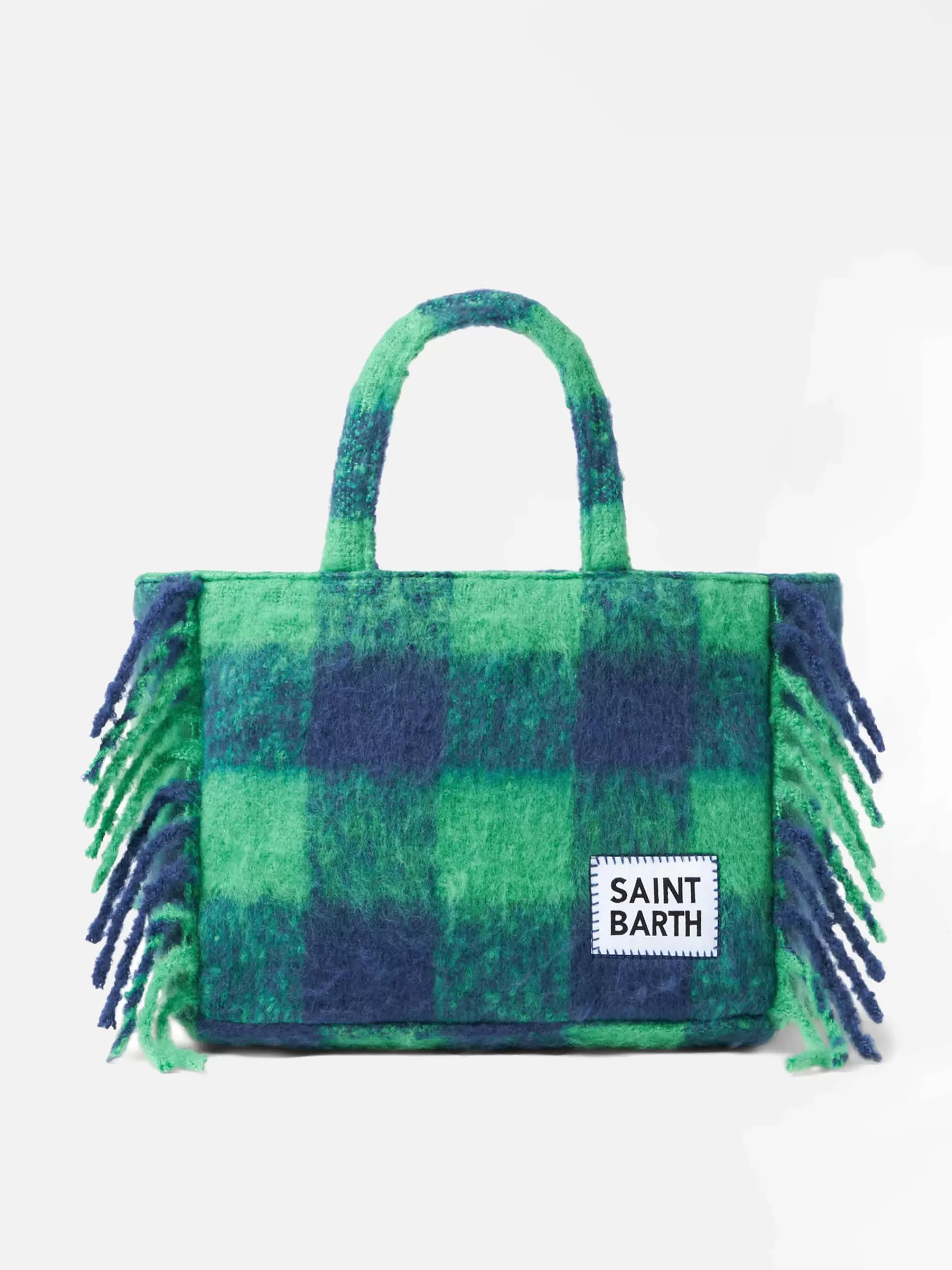 MC2 Saint Barth Colette handbag with green tartan print Cheap