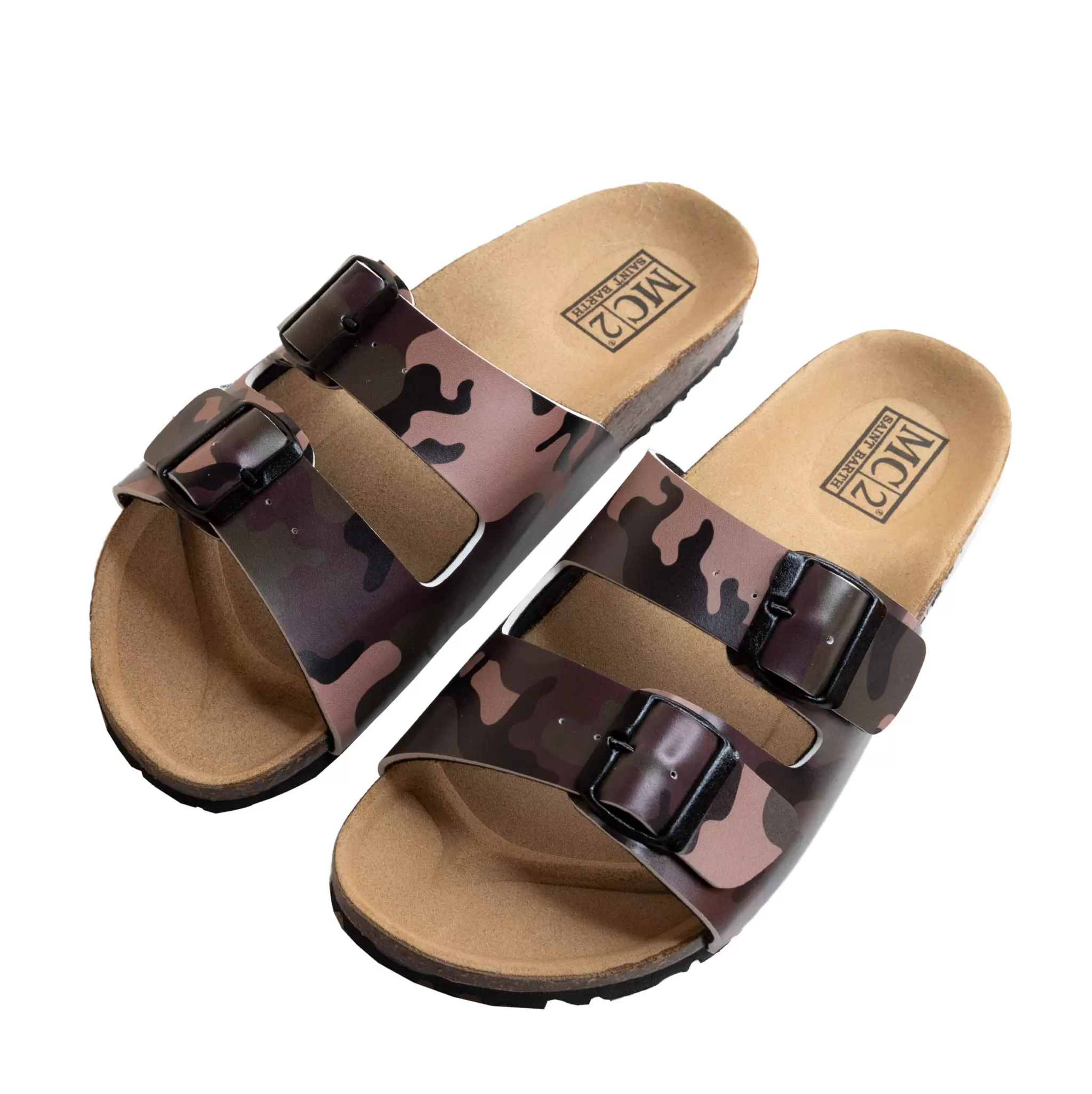 MC2 Saint Barth Cork sandals camouflage print Cheap