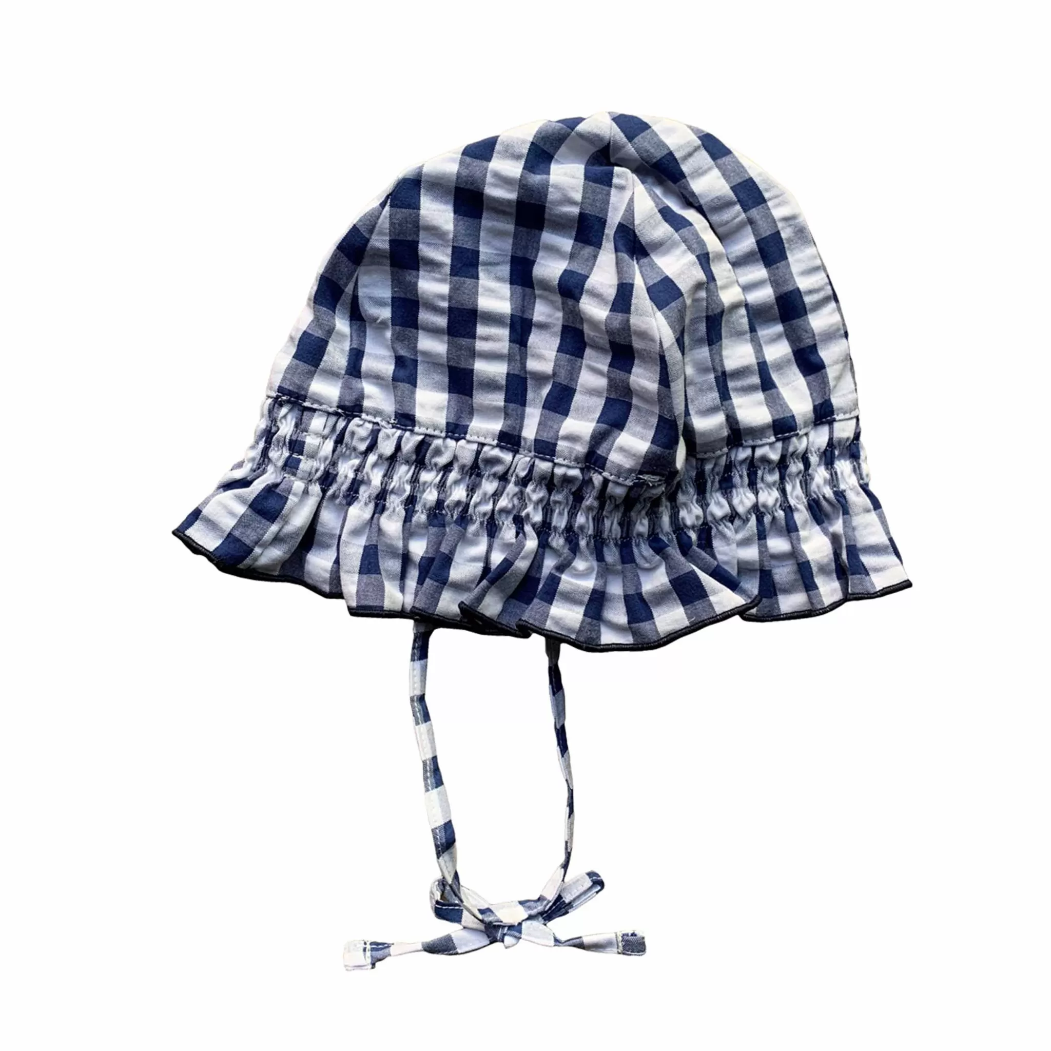 MC2 Saint Barth Enfant Bonnet blue vichy print Hot