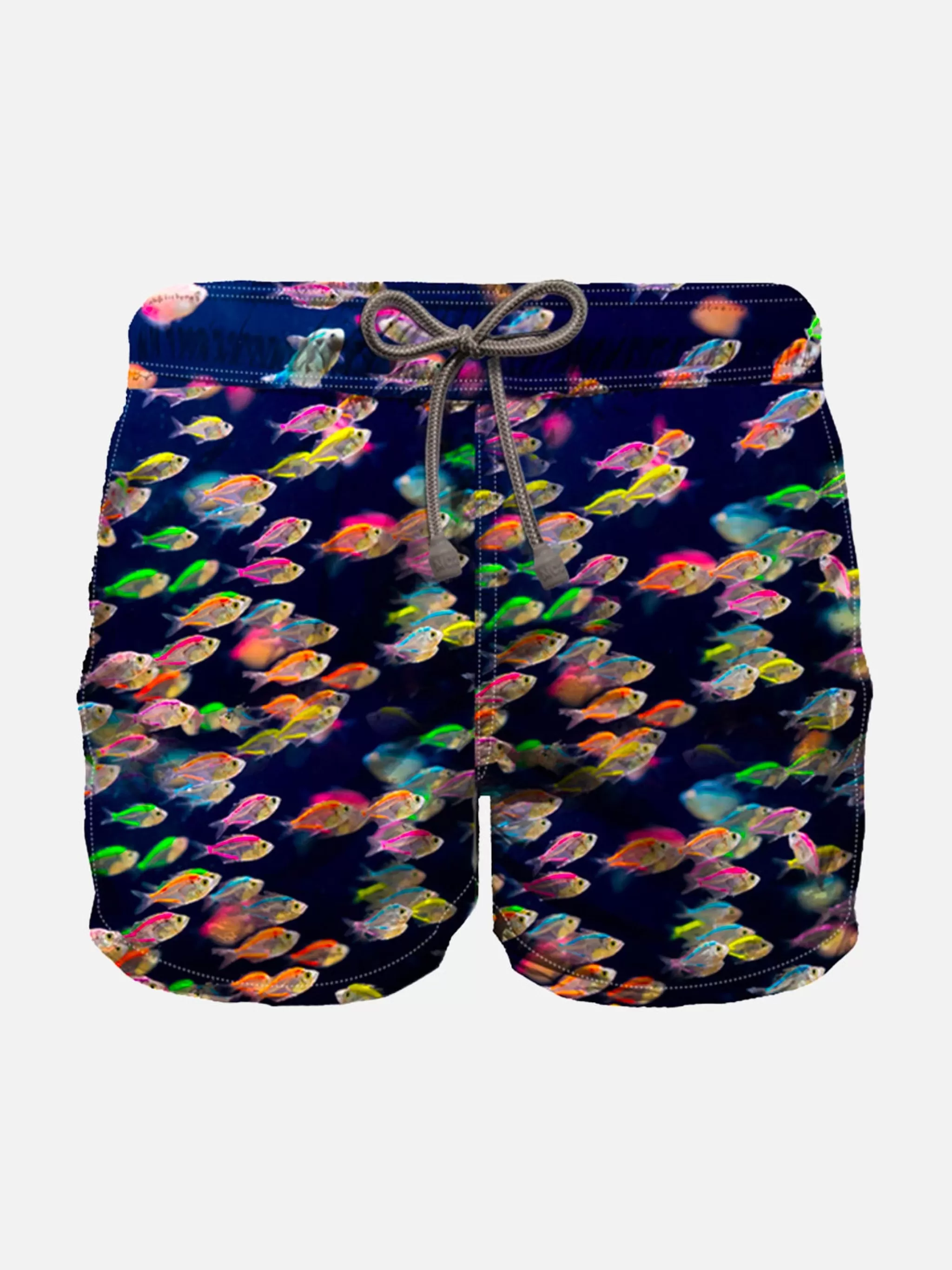 MC2 Saint Barth Fishes Print Boy Swim Trunk Cheap