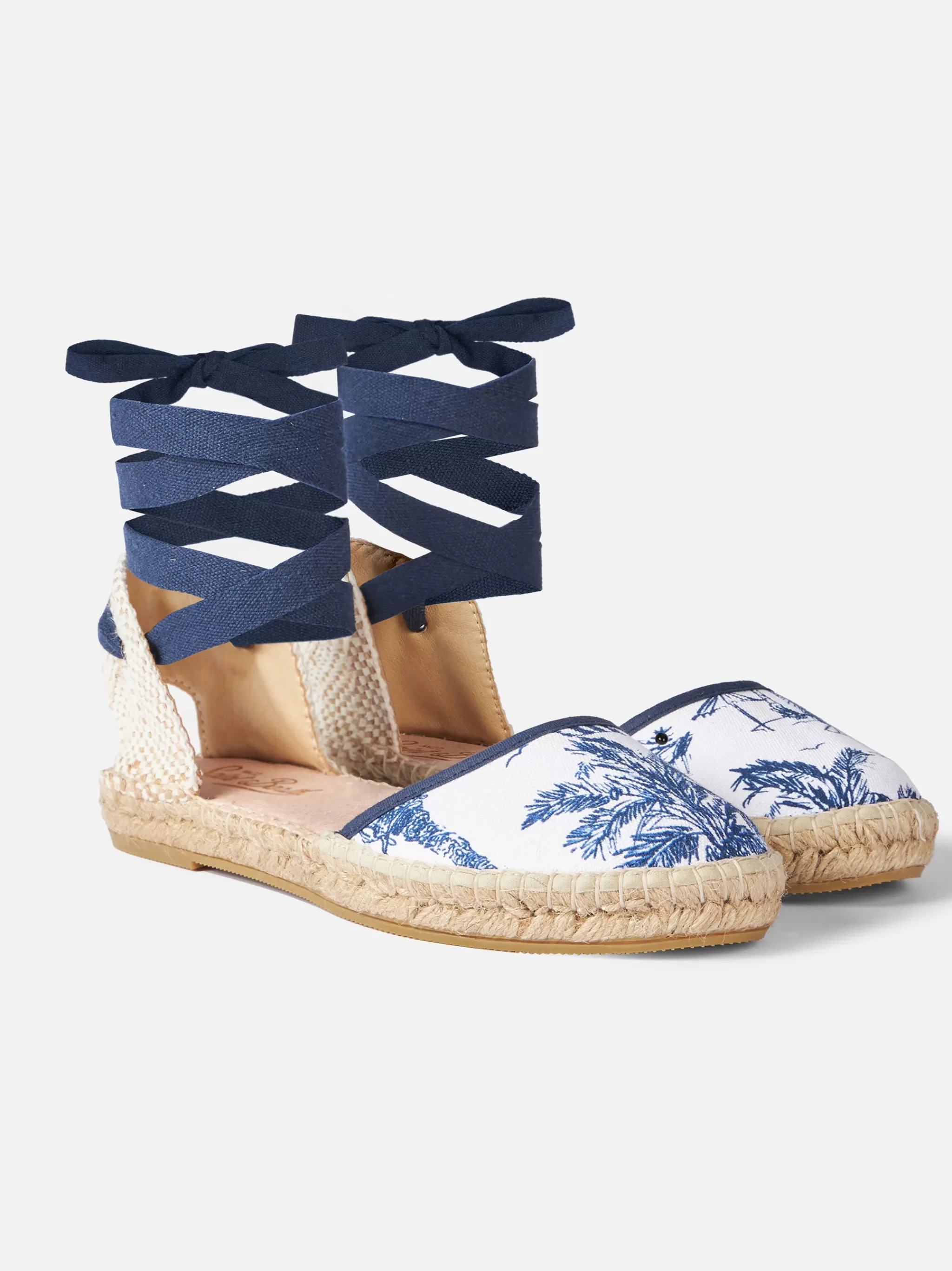 MC2 Saint Barth Flat espadrillas with toile de jouy print Online