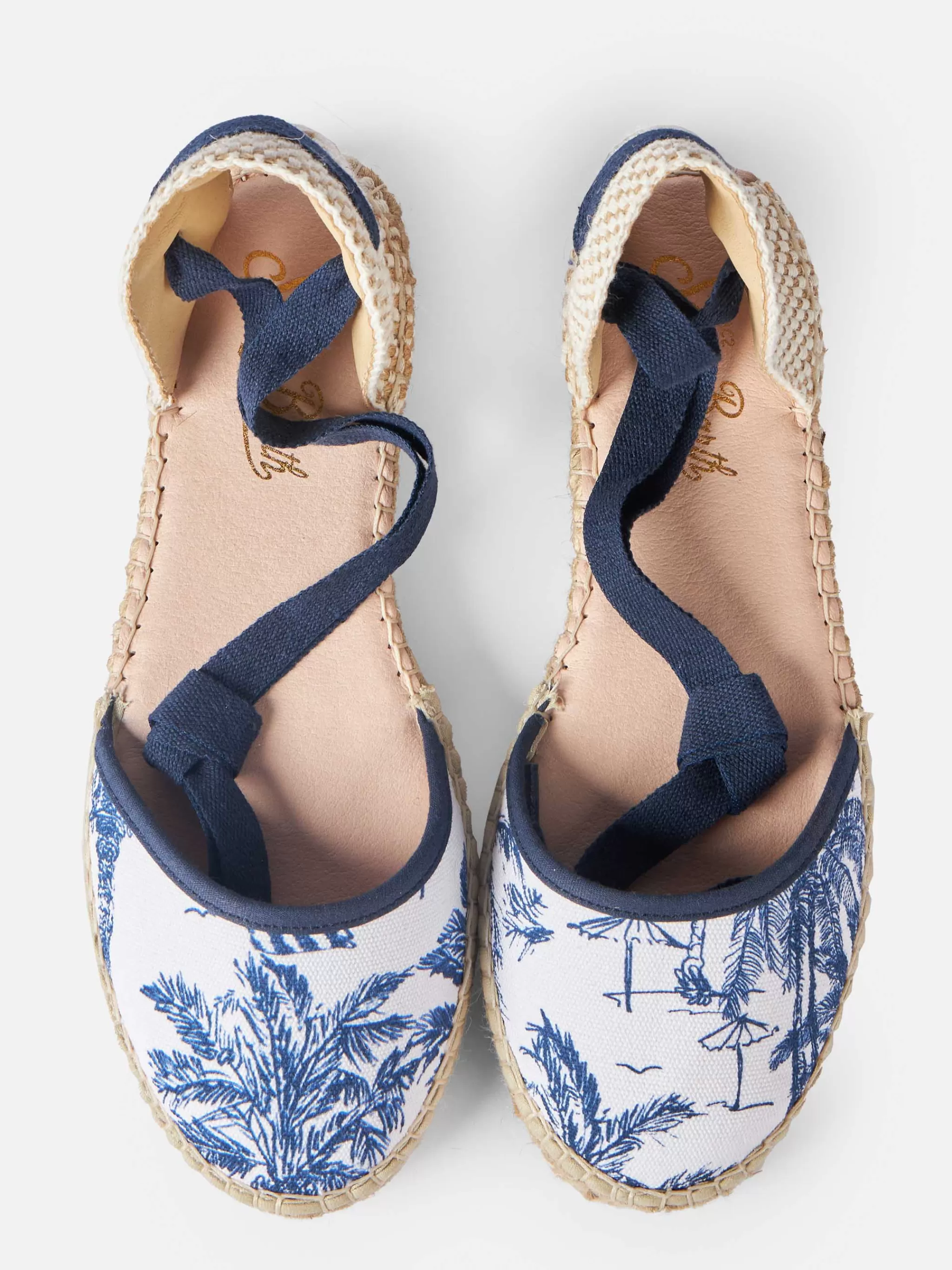 MC2 Saint Barth Flat espadrillas with toile de jouy print Online