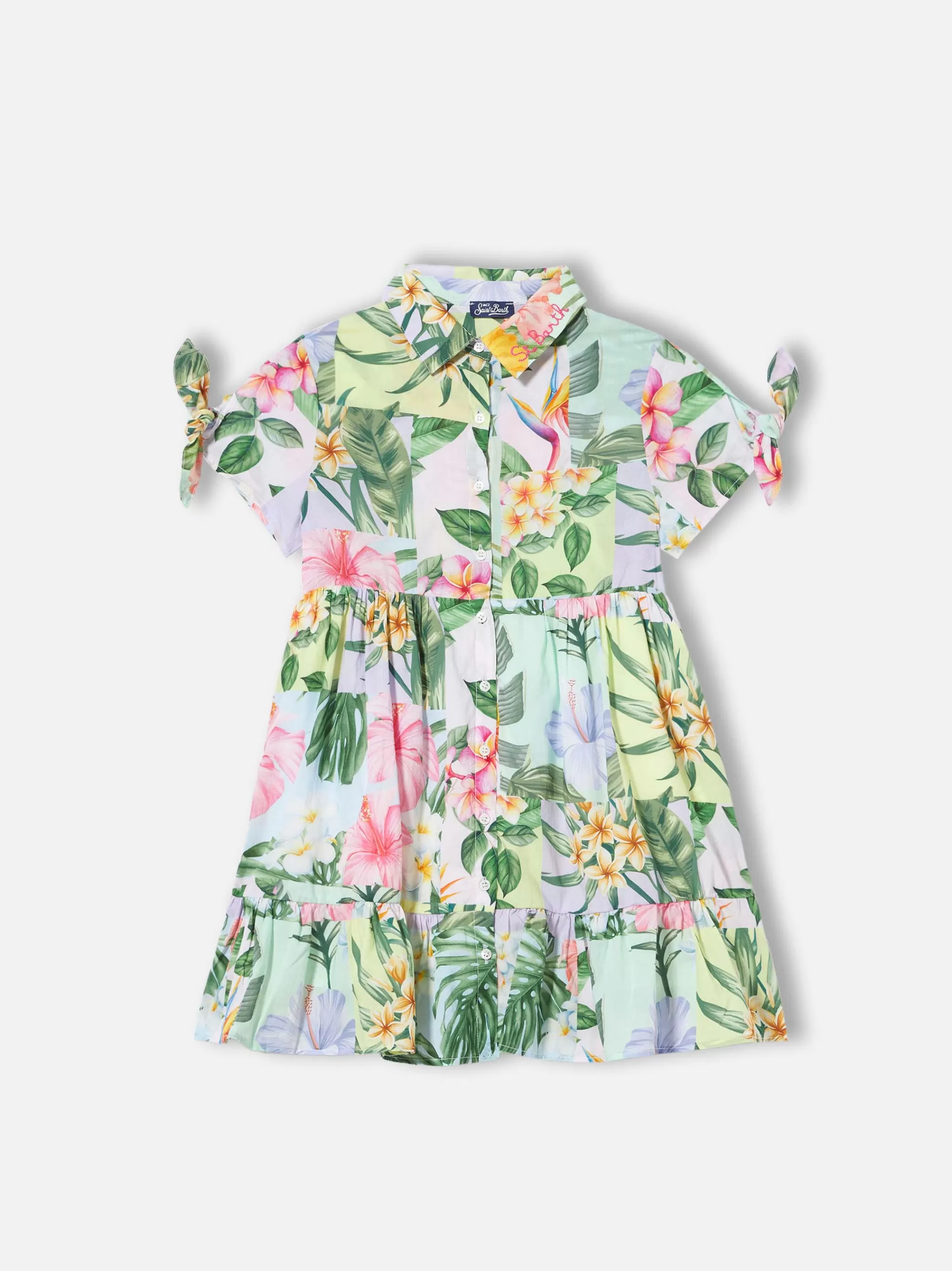 MC2 Saint Barth Flower print girl dress Shop