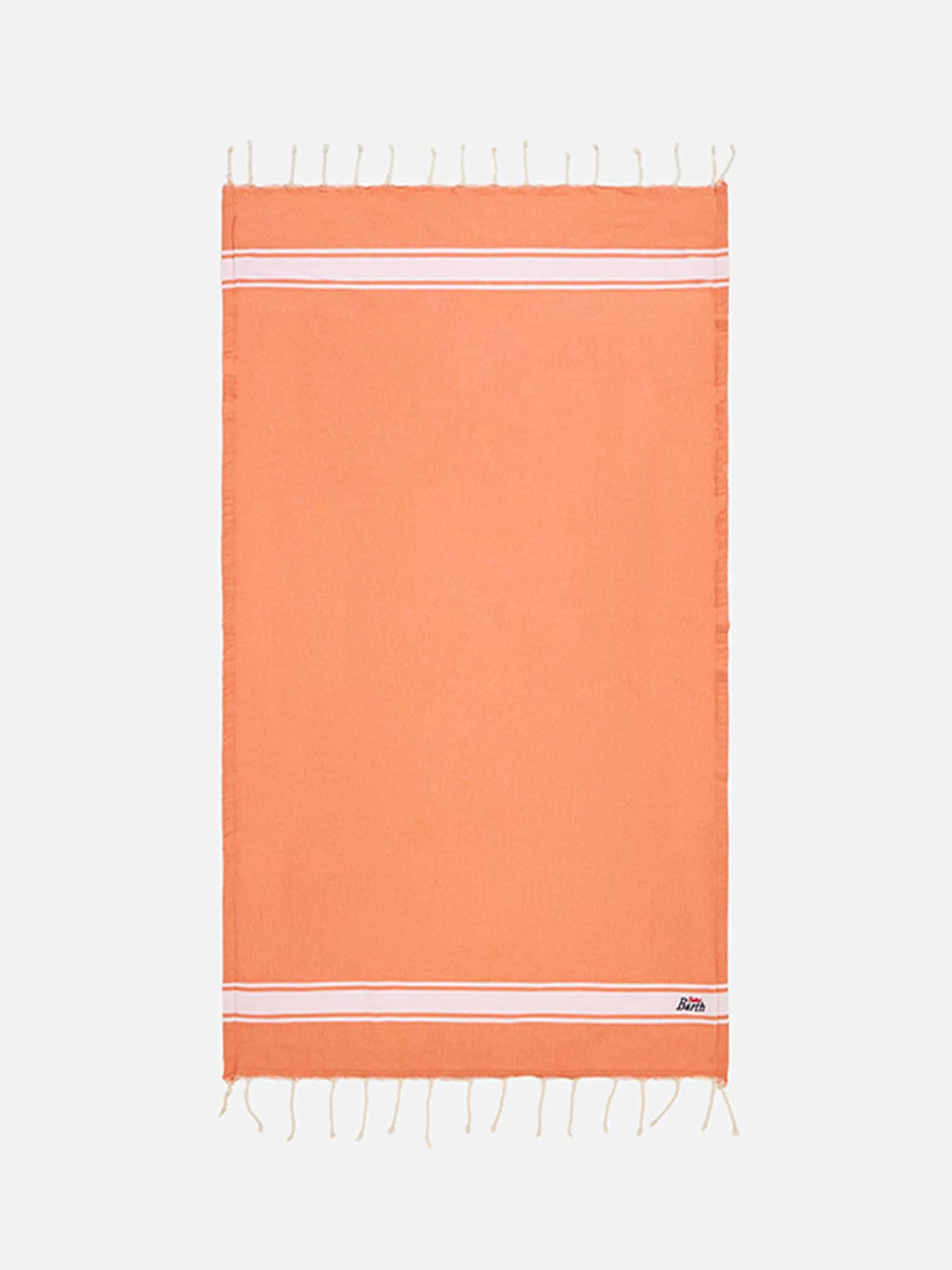 MC2 Saint Barth Fluo orange fouta towel doubled with sponge Hot