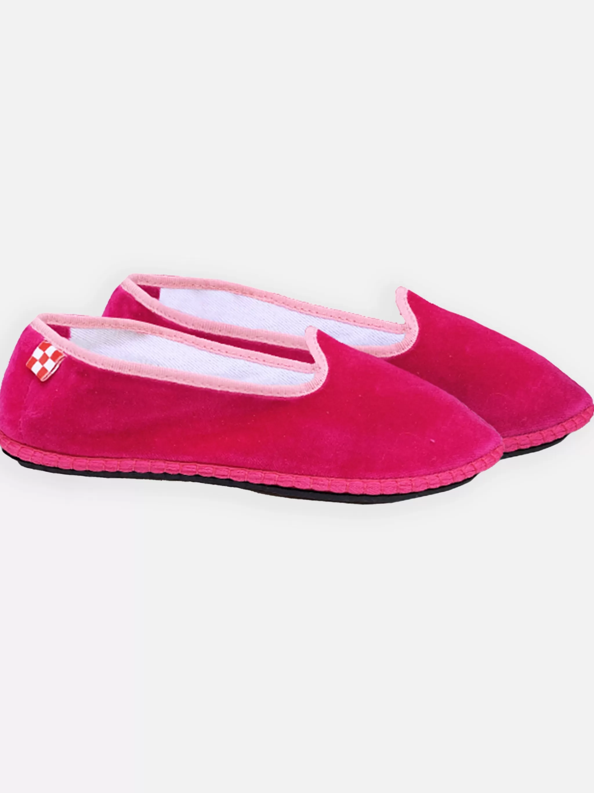 MC2 Saint Barth Fucsia velvet slippers friulane Discount