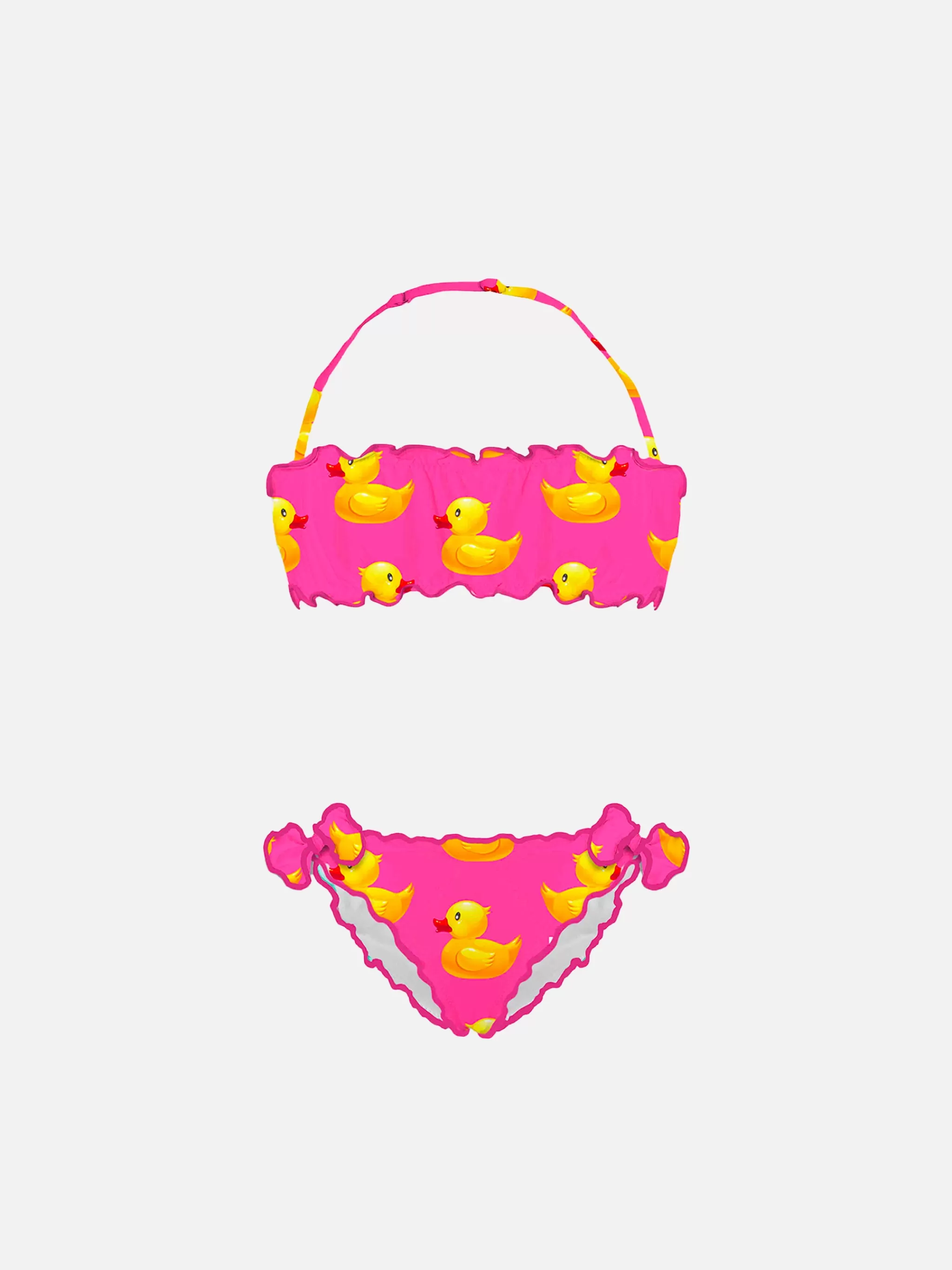 MC2 Saint Barth Girl bandeau bikini with ducky print Cheap