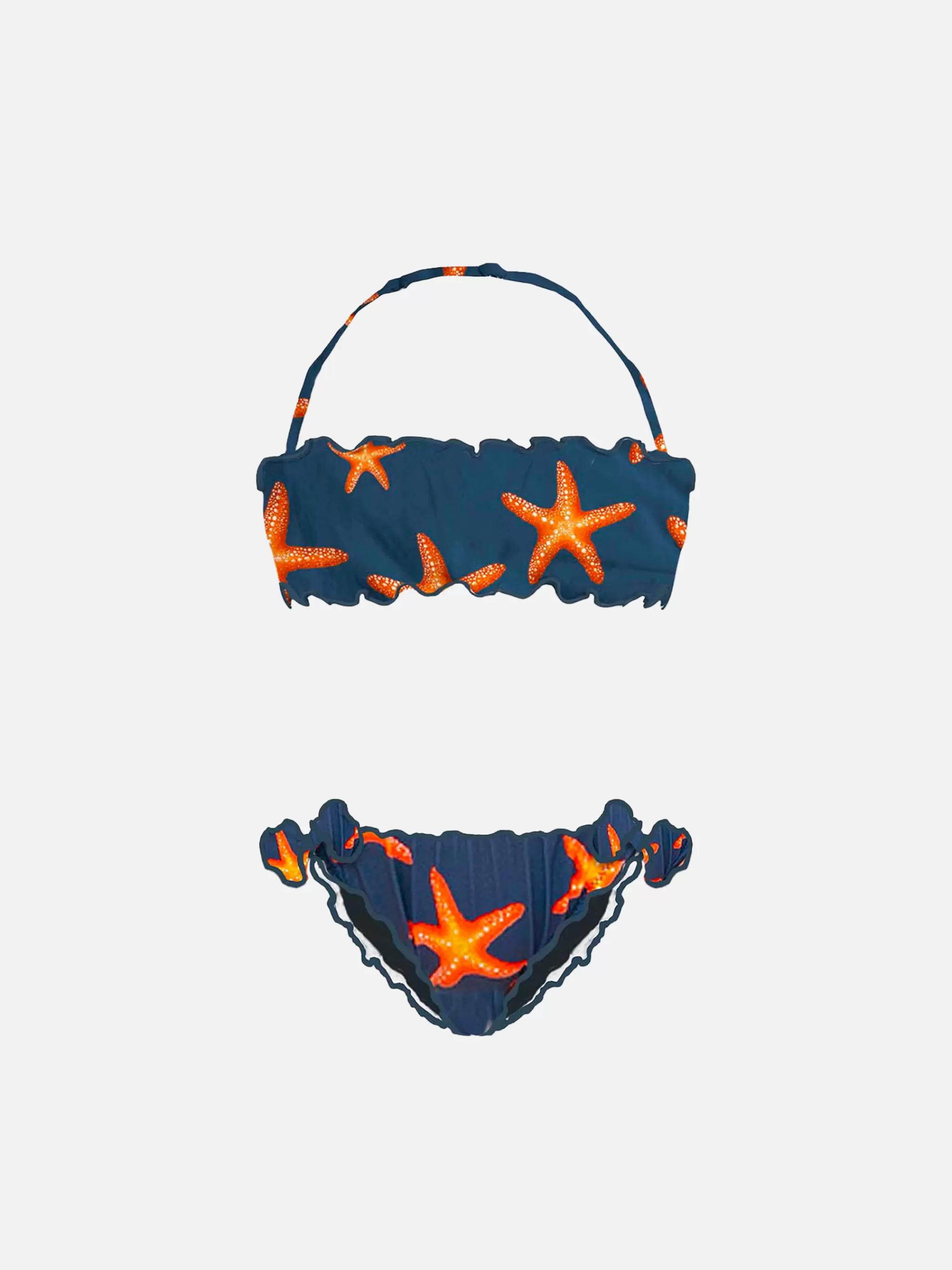 MC2 Saint Barth Girl bandeau bikini with starfish print Best