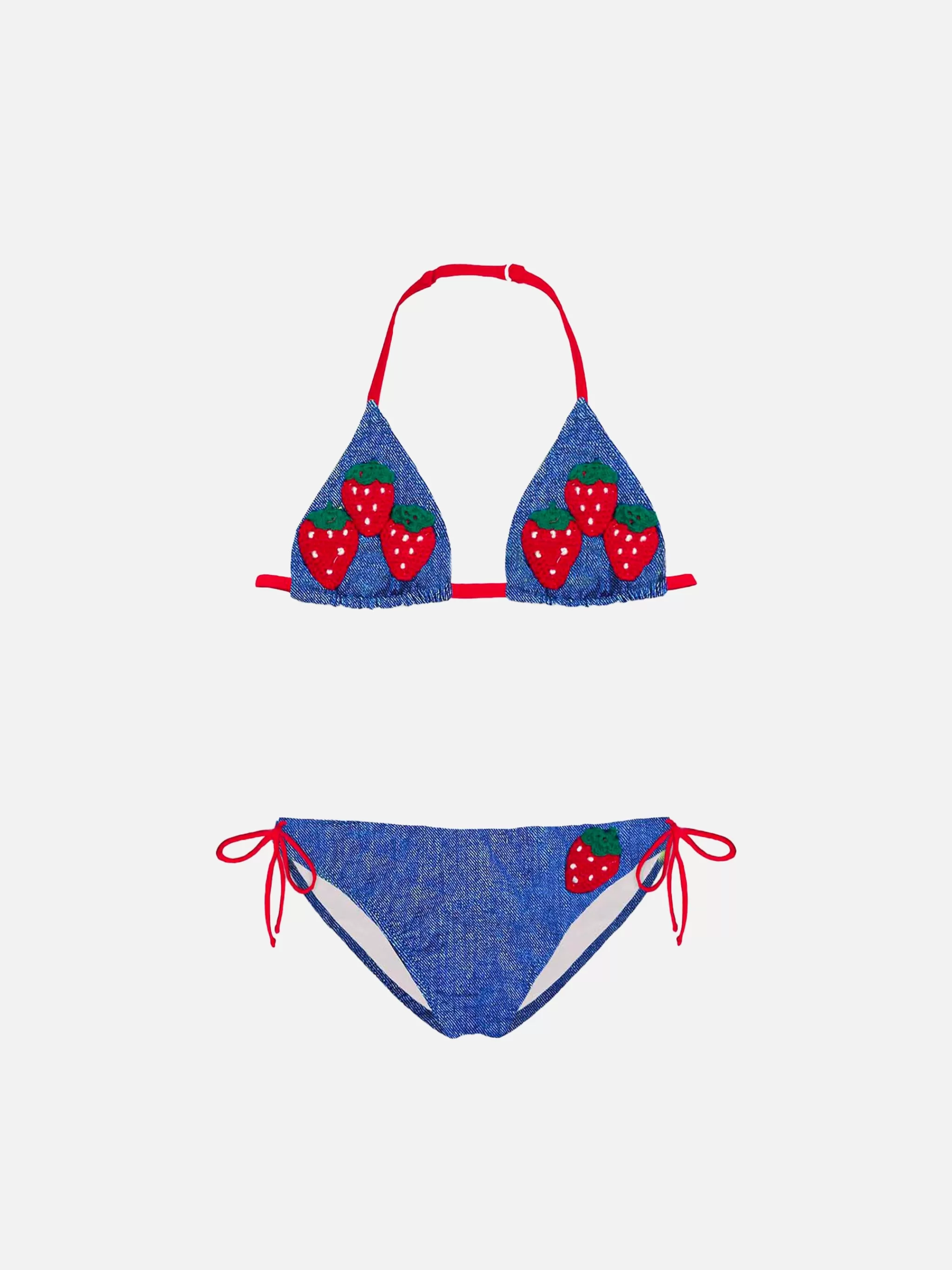 MC2 Saint Barth Girl bikini strawberry denim Discount