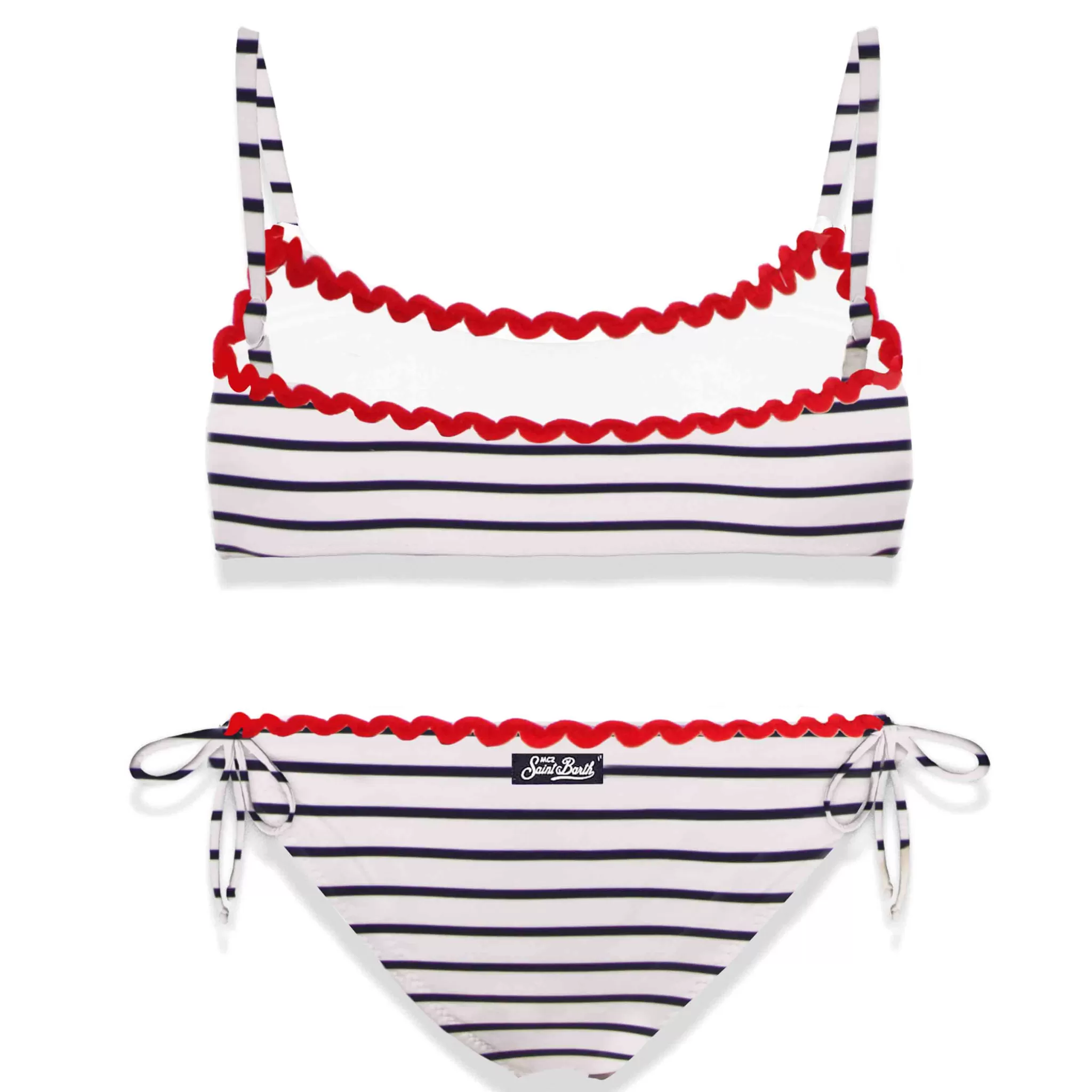 MC2 Saint Barth Girl bikini swimsuit with Forte embroidery Fashion