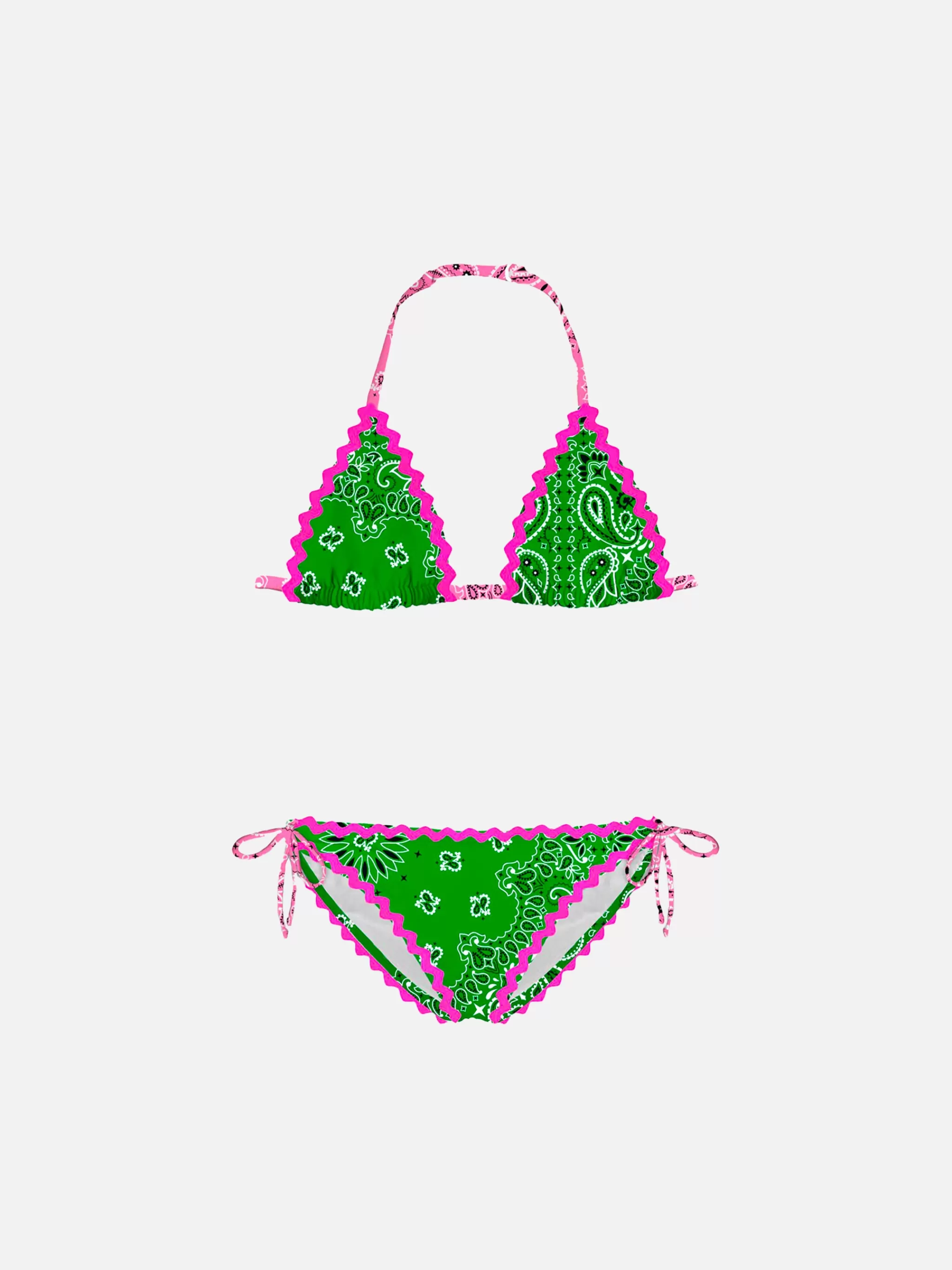 MC2 Saint Barth Girl bikini with bandanna print Clearance