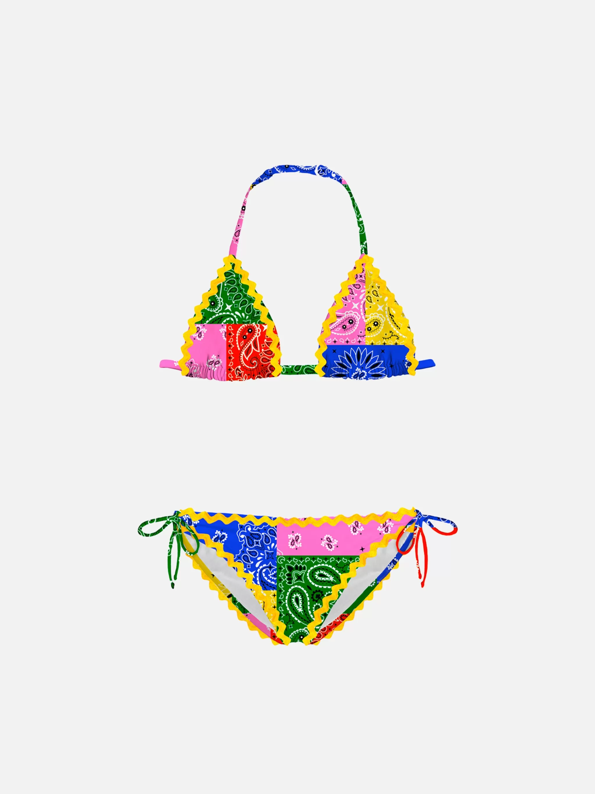 MC2 Saint Barth Girl bikini with bandanna print Outlet