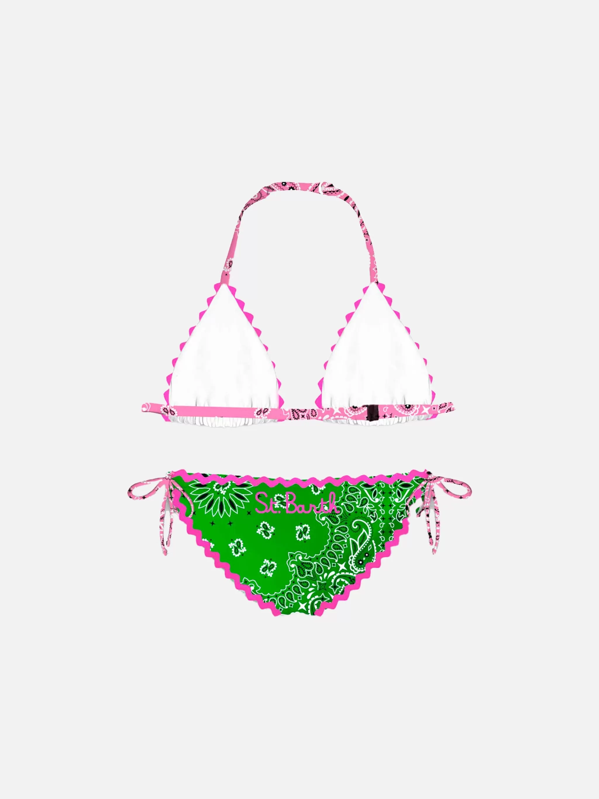 MC2 Saint Barth Girl bikini with bandanna print Clearance