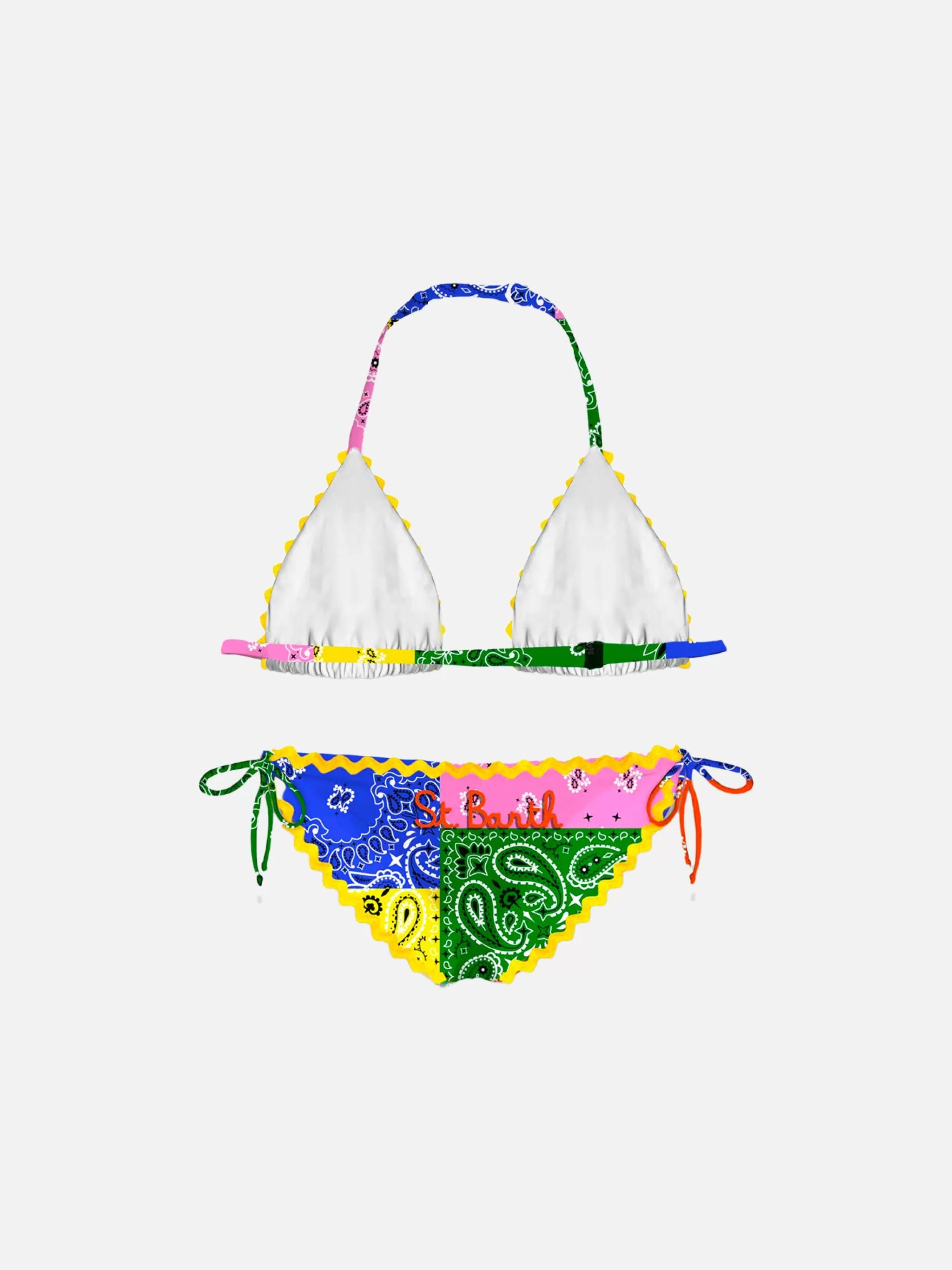 MC2 Saint Barth Girl bikini with bandanna print Outlet